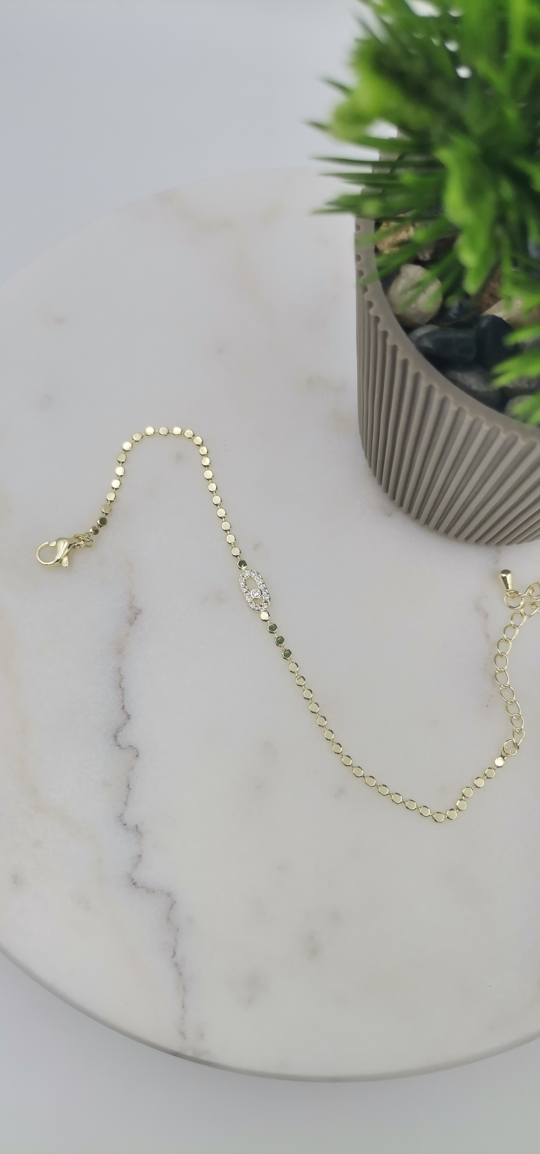 VİP ZİRKON TAŞLI GOLD BİLEKLİK