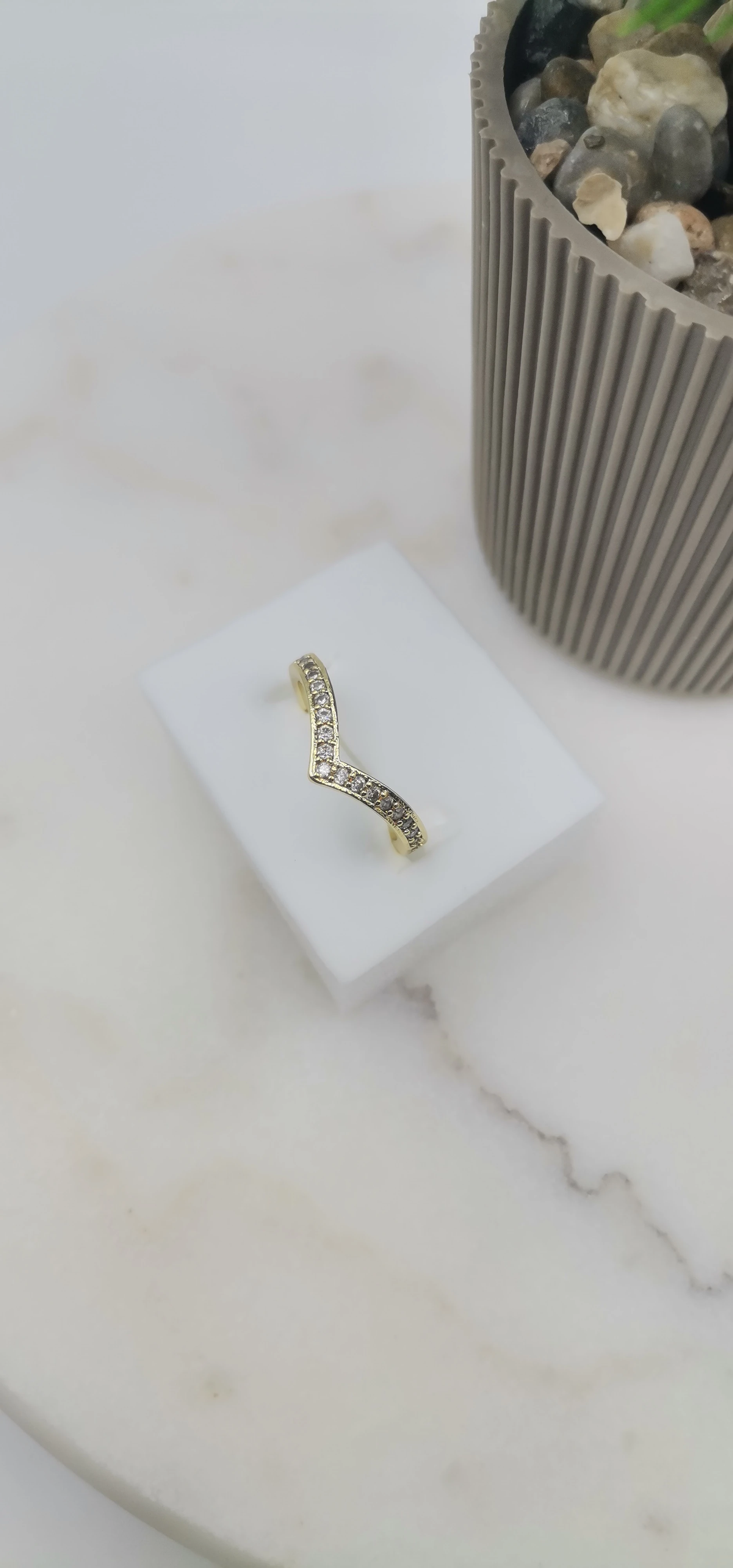 VİP ZİRKON TAŞLI GOLD  YÜZÜK