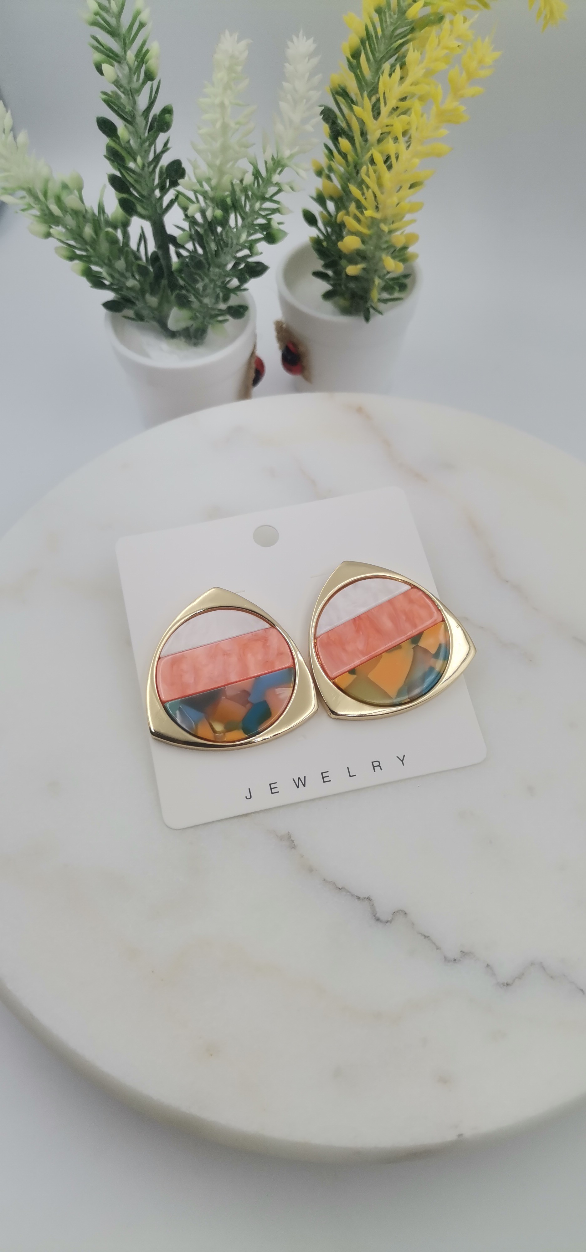 RENKLİ GOLD KÜPE