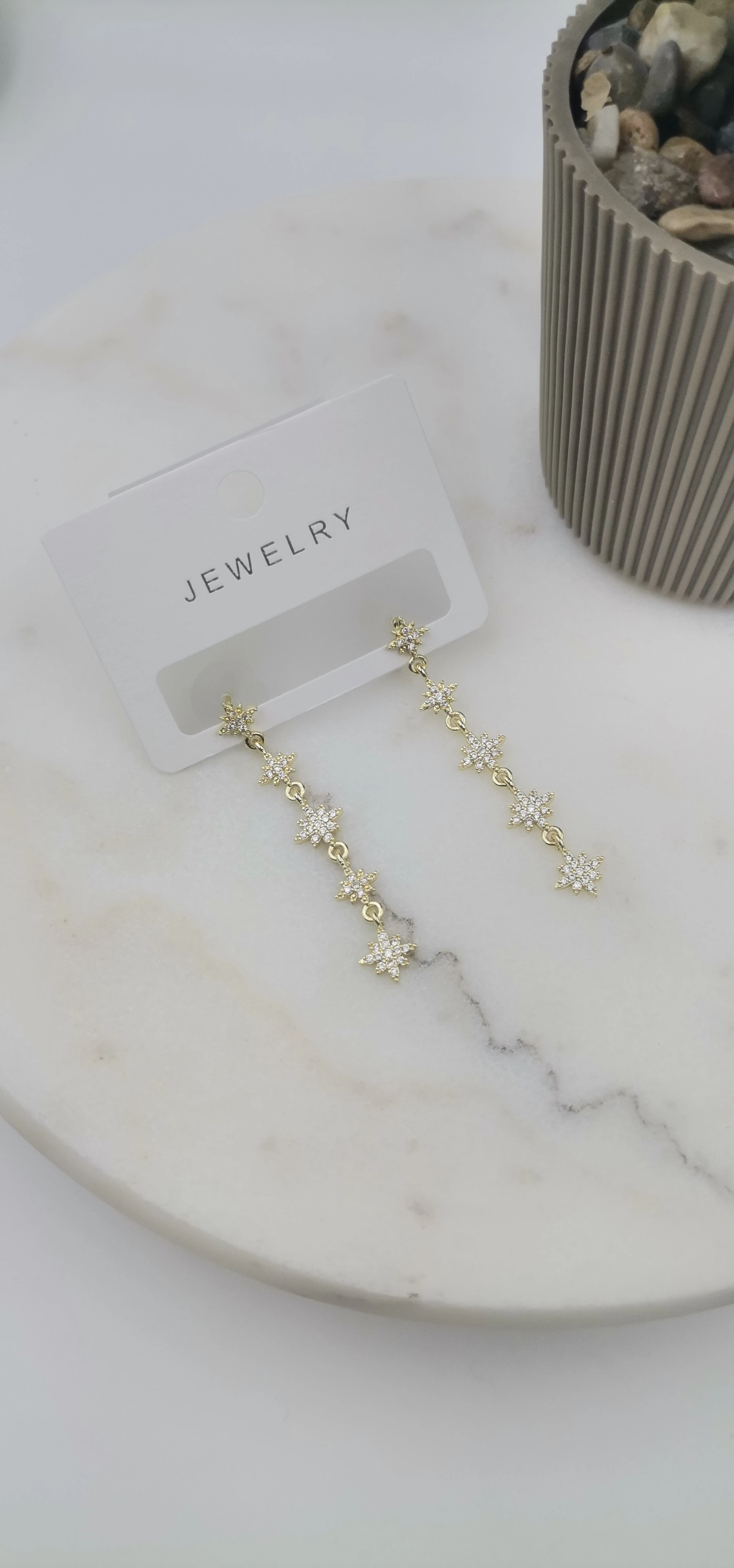 VİP ZİRKON TAŞLI GOLD KÜPE