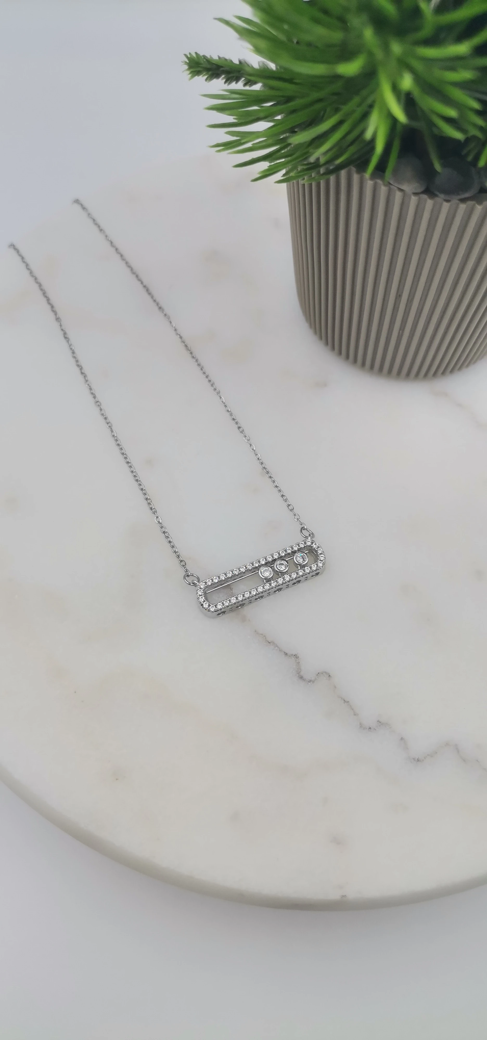 ÇELİK SİLVER KOLYE