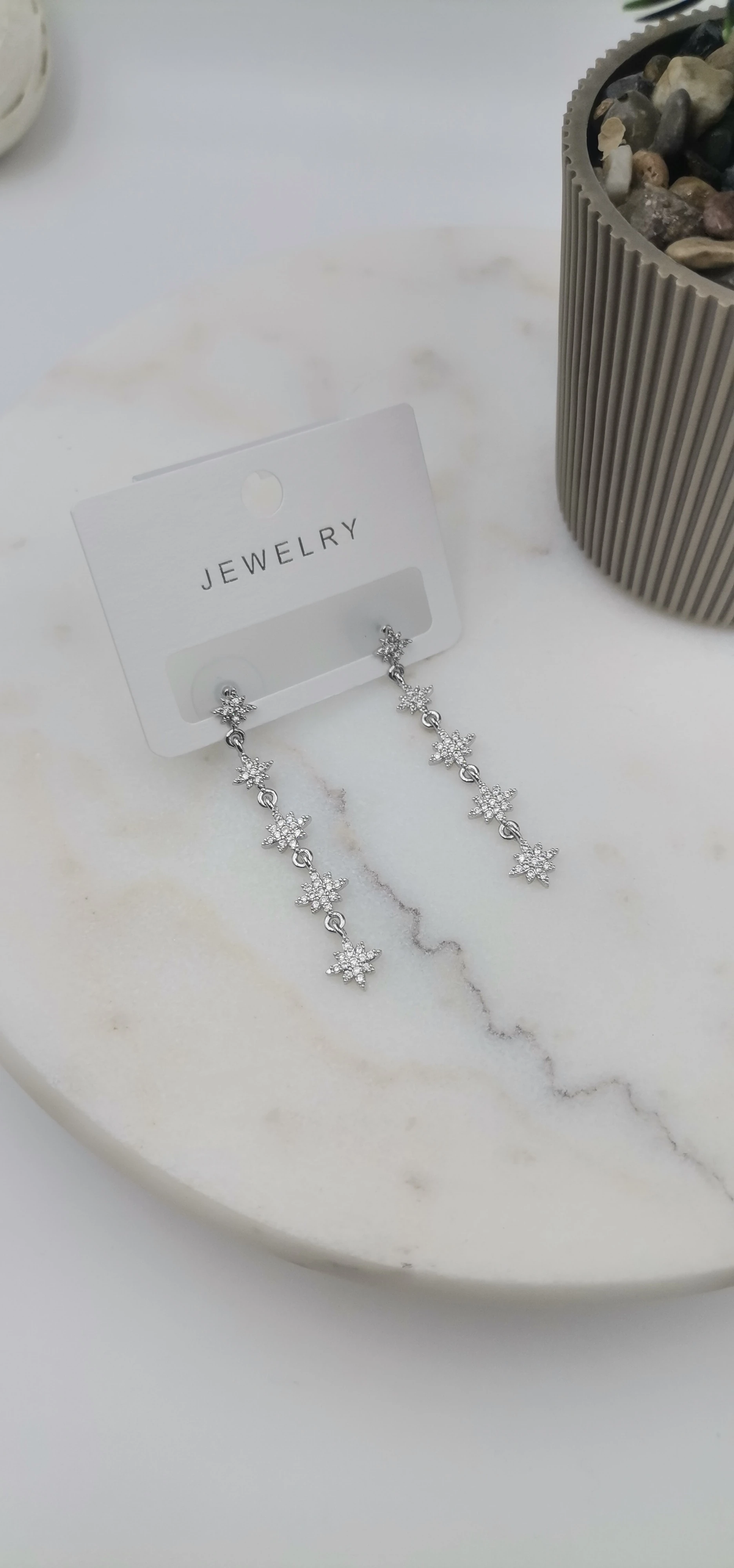 VİP ZİRKON TAŞLI SİLVER KÜPE