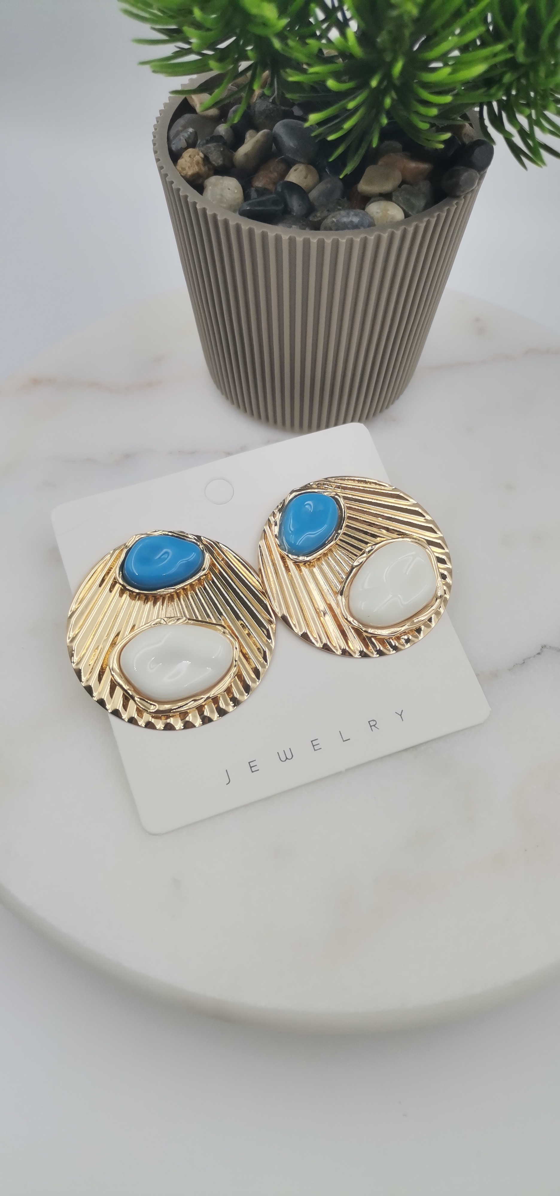 RENKLİ GOLD KÜPE