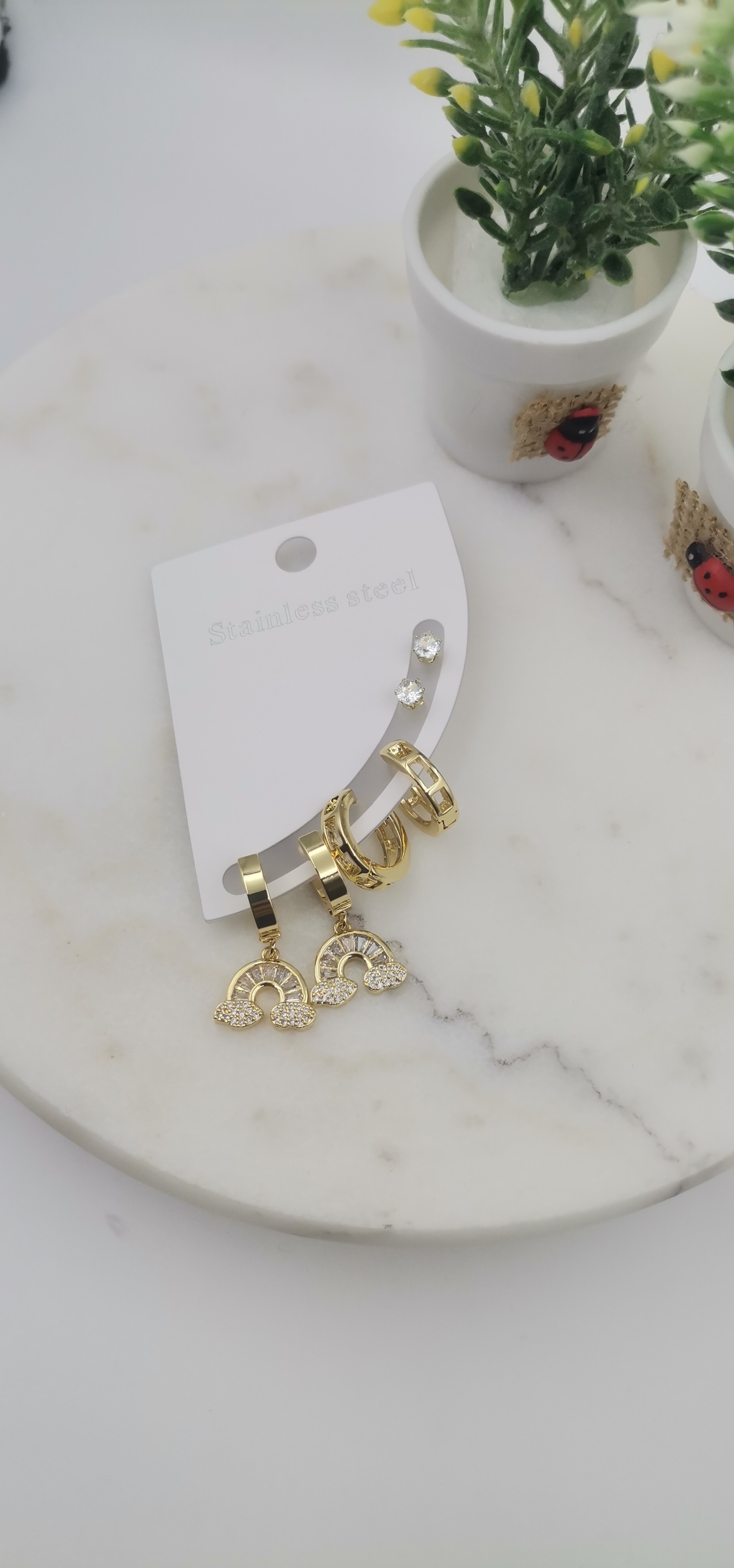 ÇELİK GOLD ÇOKLU KÜPE