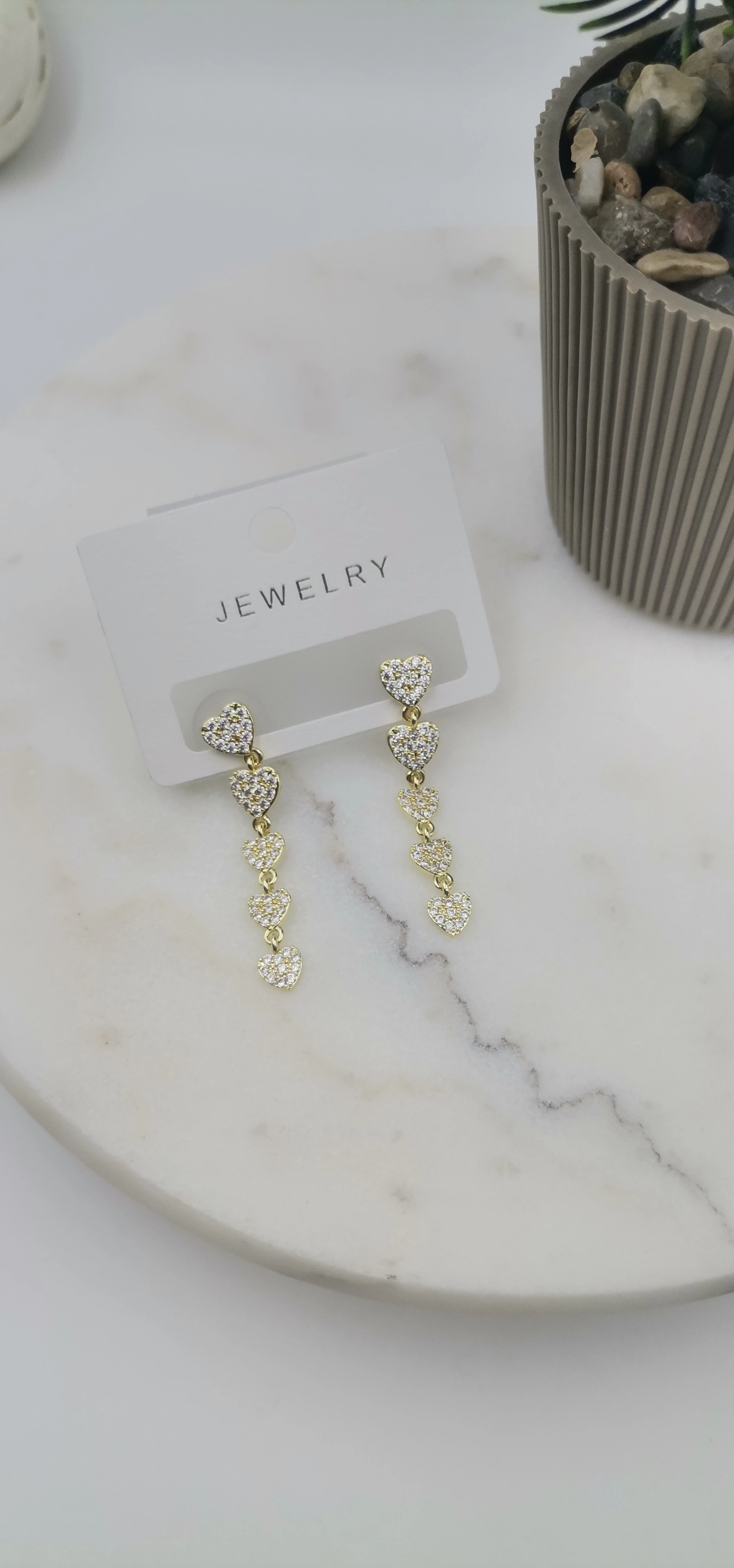 VİP ZİRKON TAŞLI GOLD KÜPE