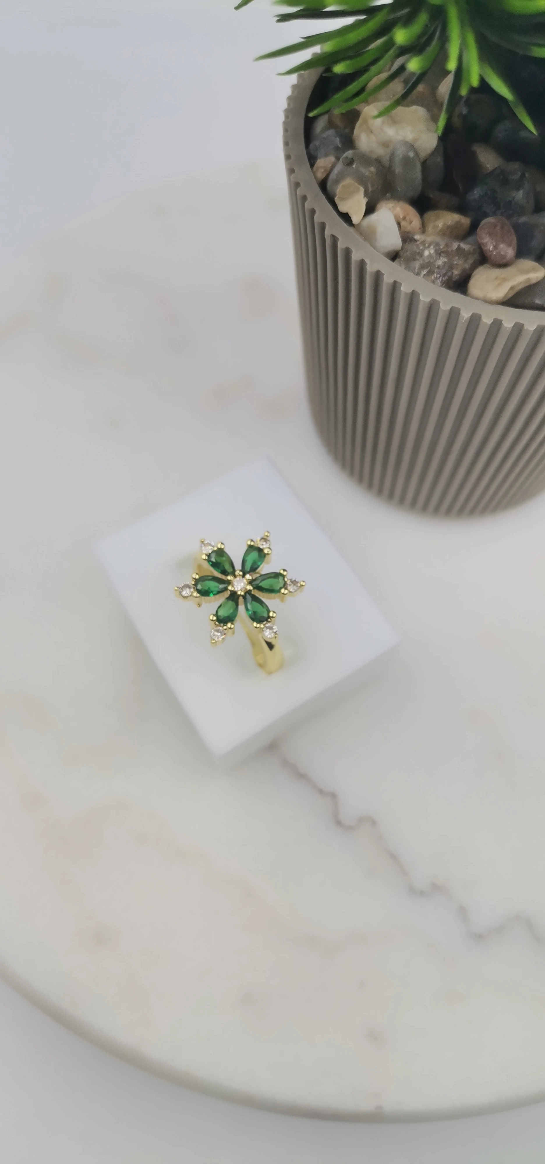 VİP ZİRKON TAŞLI GOLD  YÜZÜK