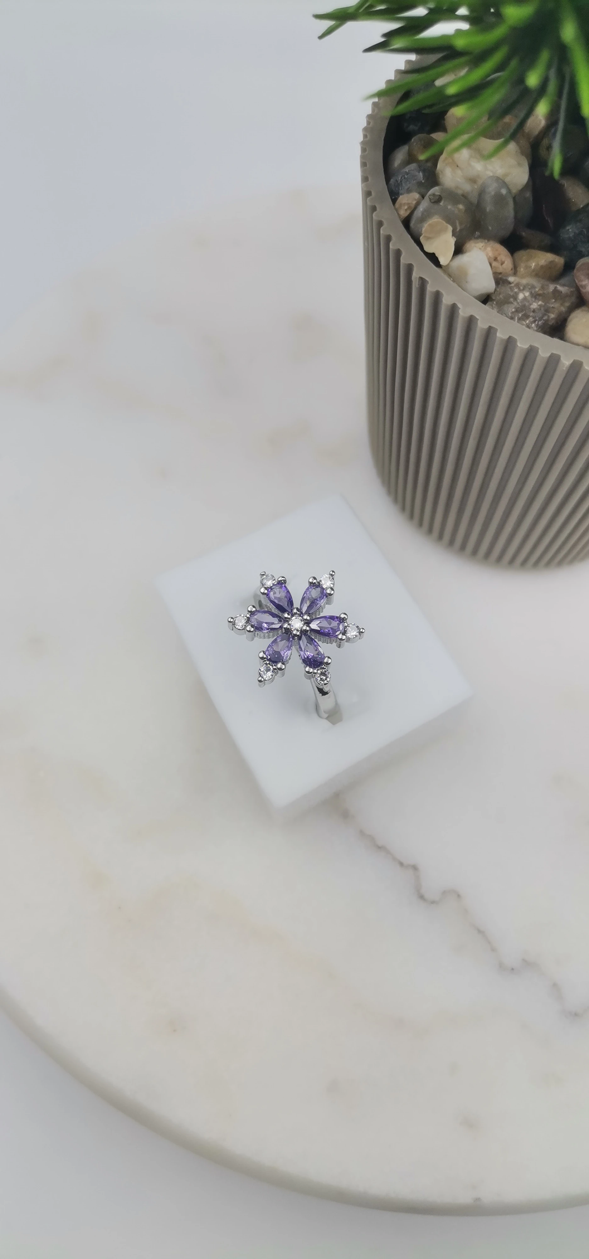 VİP ZİRKON TAŞLI SİLVER  YÜZÜK