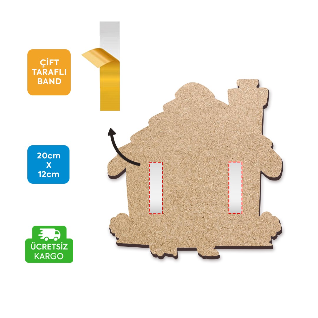 Timber Scent Love Ahşap Anahtarlık Tutucu
