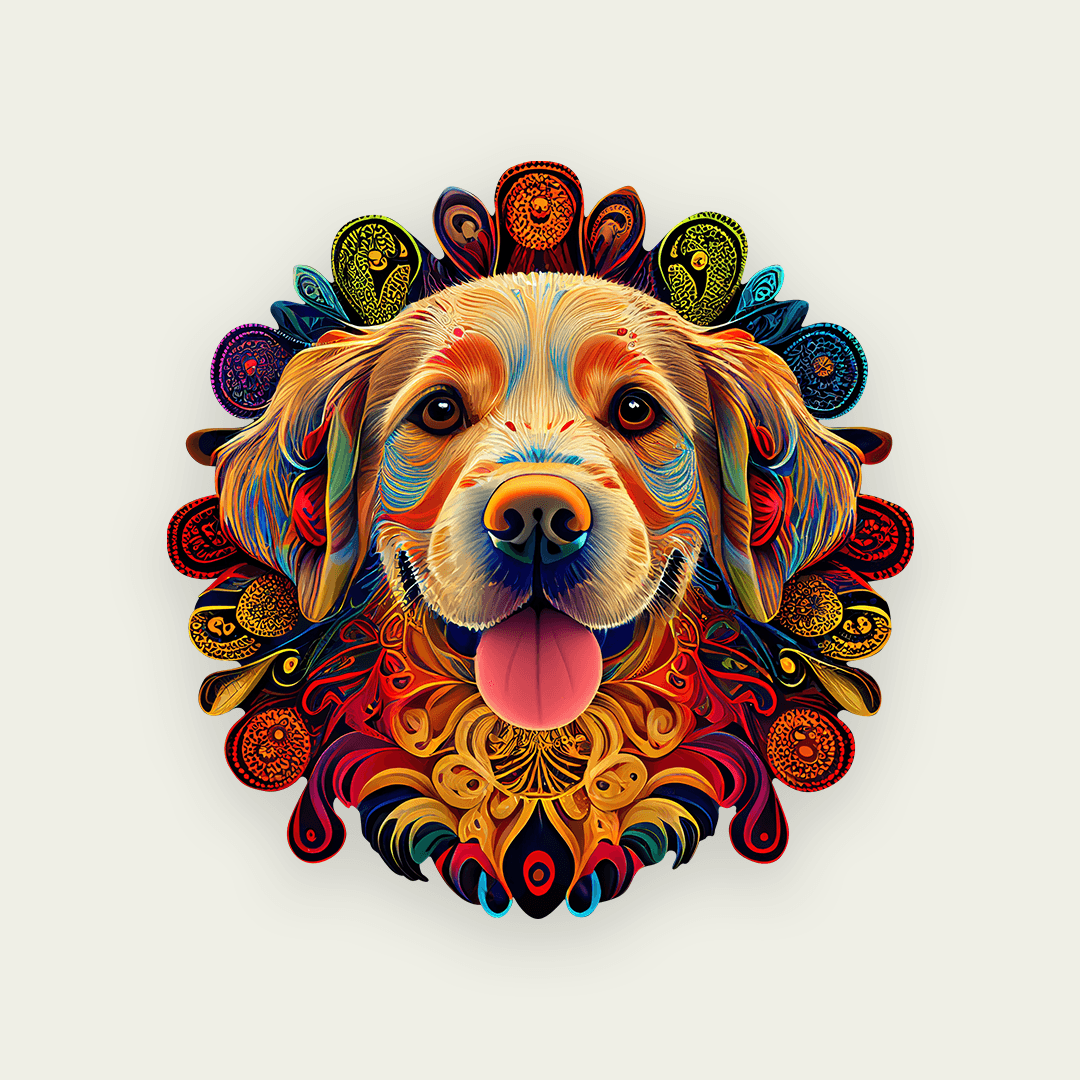 Timber Scent Köpek Ahşap Puzzle