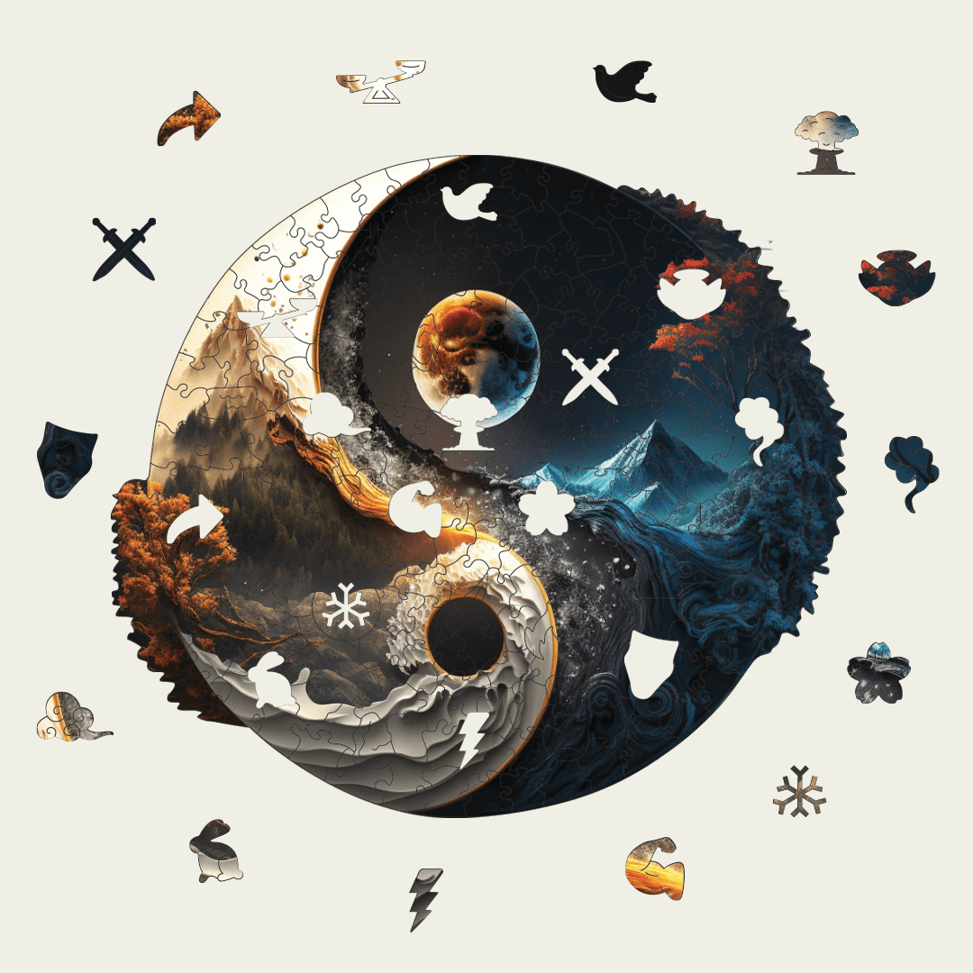 TimberScent Yin Yang Ahşap Puzzle