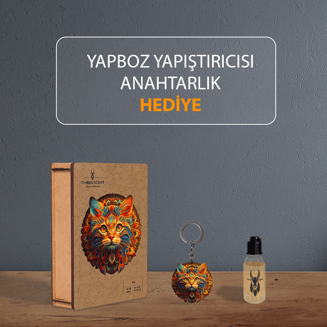   Timber Scent Kedi Ahşap Puzzle