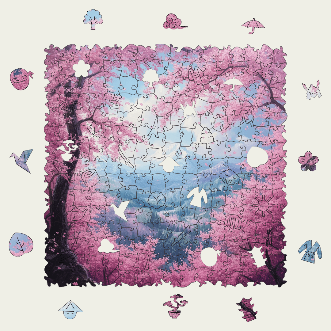 TimberScent Sakura Ahşap Puzzle