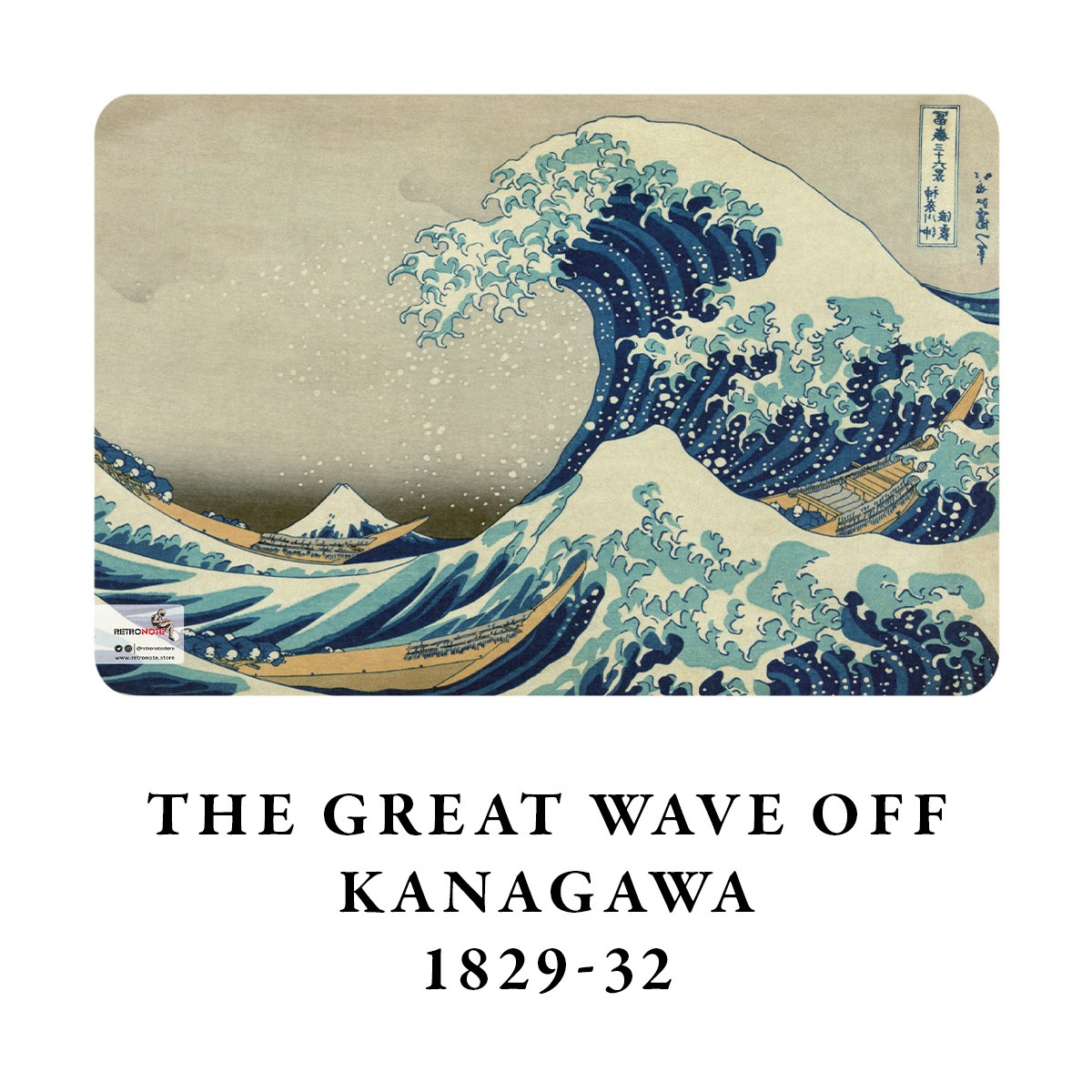 Mount Fuji Series I - A5 / Hokusai Dörtlü Defter Seti I
