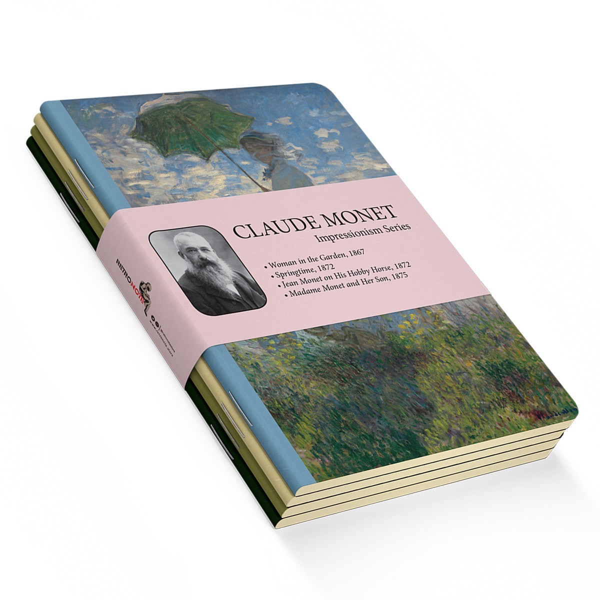Impressionism Series - A6 / Claude Monet Dörtlü Defter Seti I