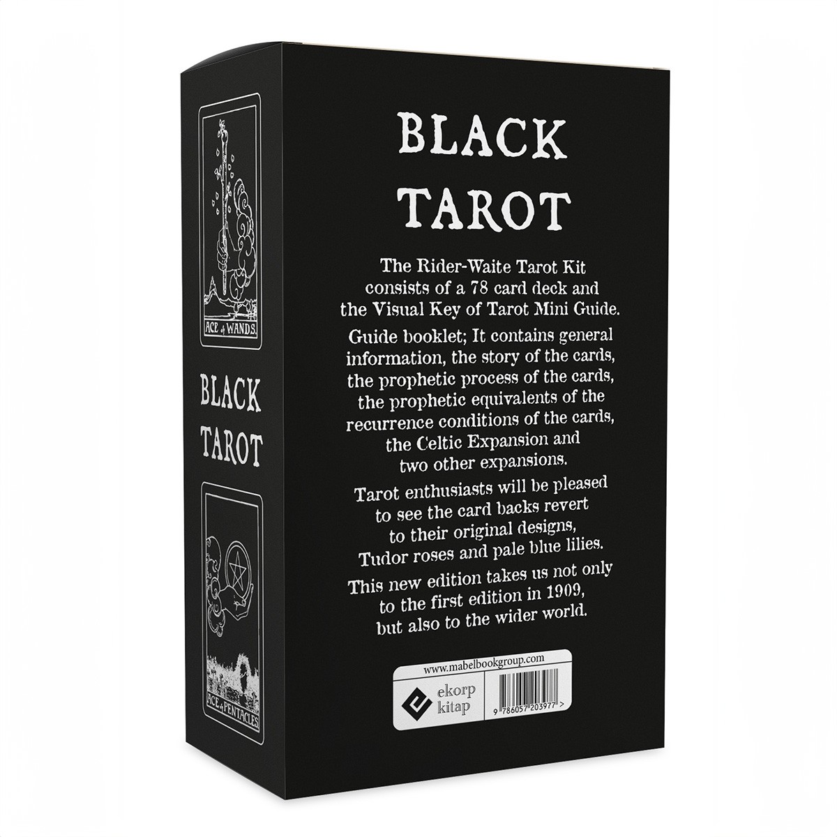 Black Tarot English Edition - Arthur Edward Waite / 78 Kartlık Deste ve 96 Sayfa Rehber Kitap