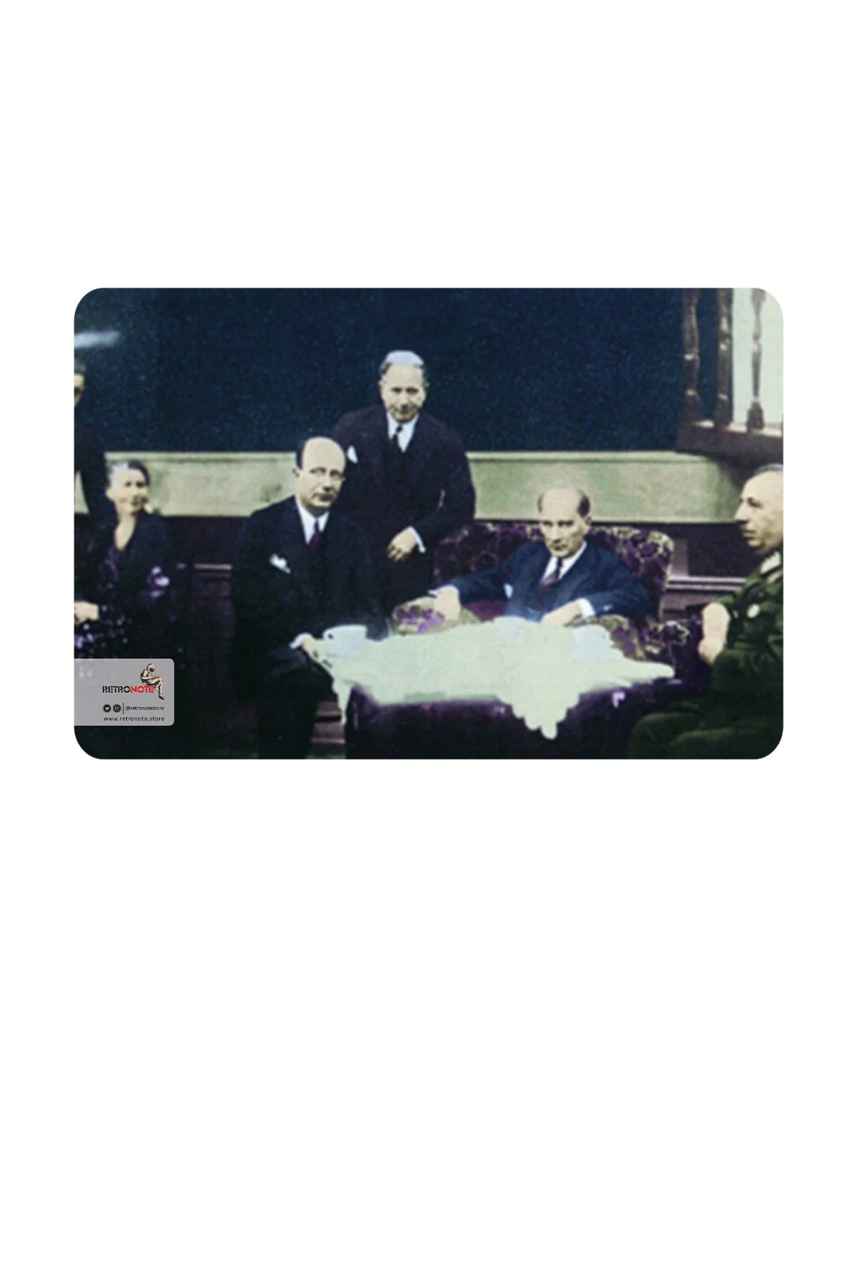 Atatürk Renklendirilmiş Fotoğraflar Defter Seti 4 - Çizgisiz - 64 Sayfa - 10,5x14cm