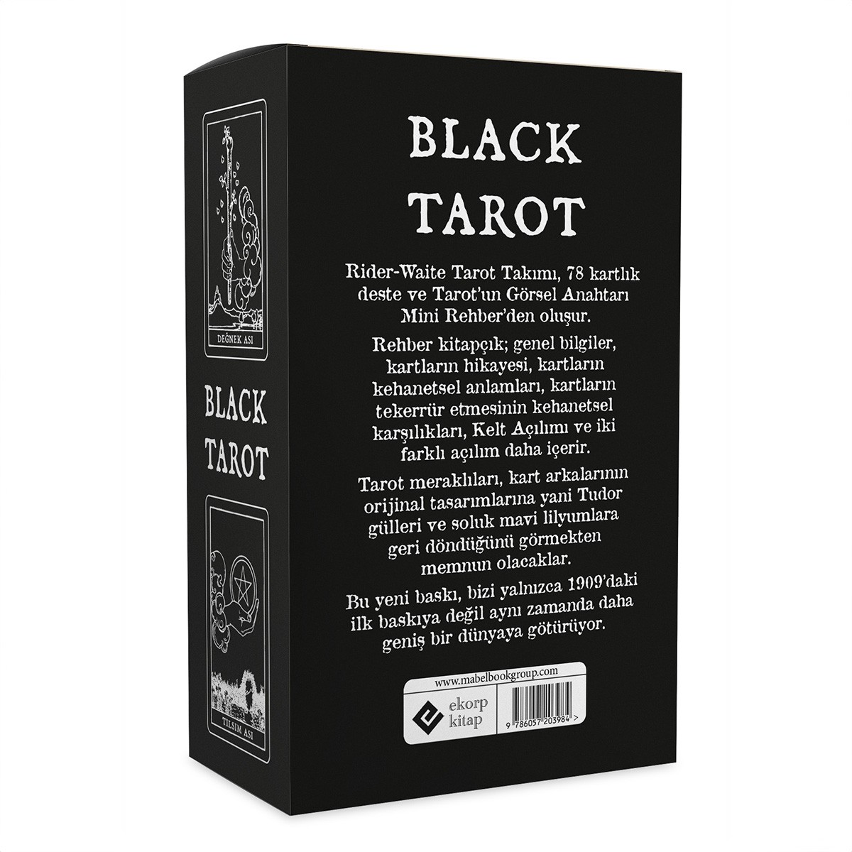 Black Tarot - Arthur Edward Waite / 78 Kartlık Deste ve 96 Sayfa Rehber Kitap