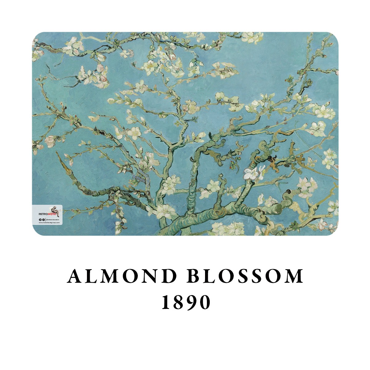 Almond Blossoms / Van Gogh, 1890 / A4 Defter -3
