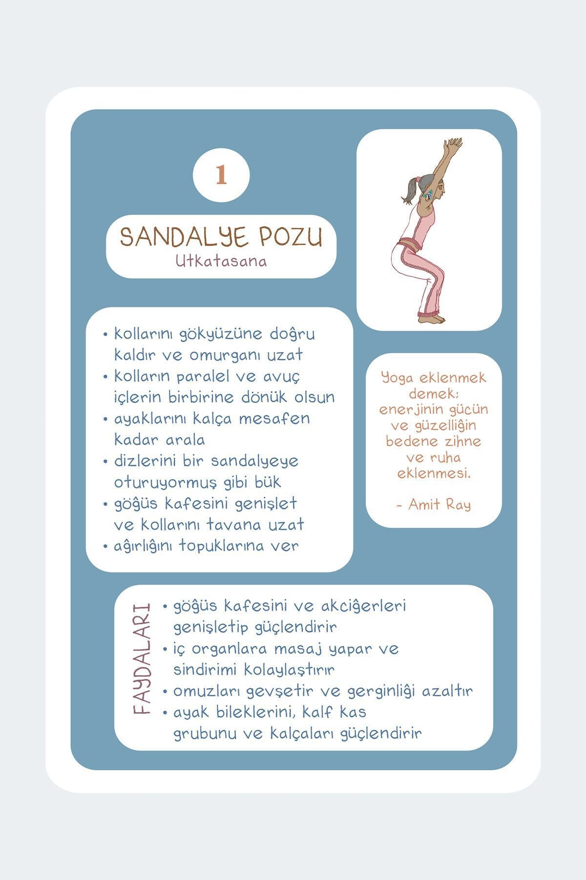 Yoga Kartları - 55 Kartlık Deste ve Rehber Kitapçık - 45 Poz ve 10 Seri Kartı - 10x15cm - Mat Tarot 9786259896236, one size