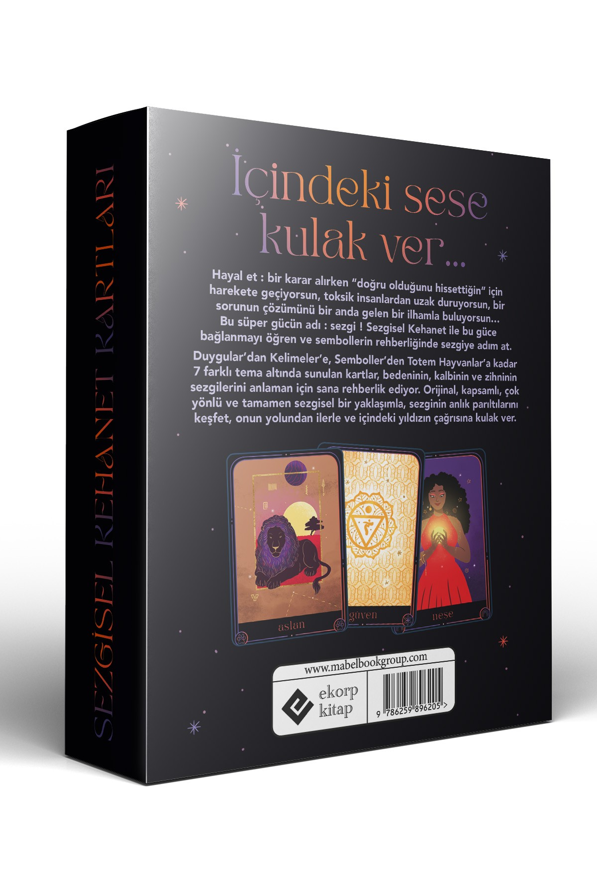 Sezgisel Kehanet Kartları - 50 Kartlık Deste Ve 128 Sayfa Rehber Kitap 2024 Tarot / Linda Diguet