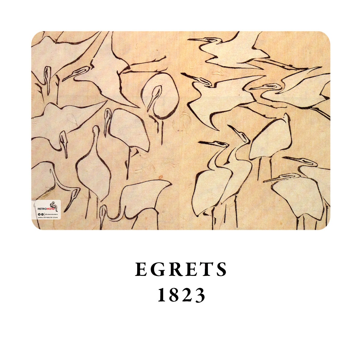Mount Fuji Series I - A5 / Hokusai Dörtlü Defter Seti I