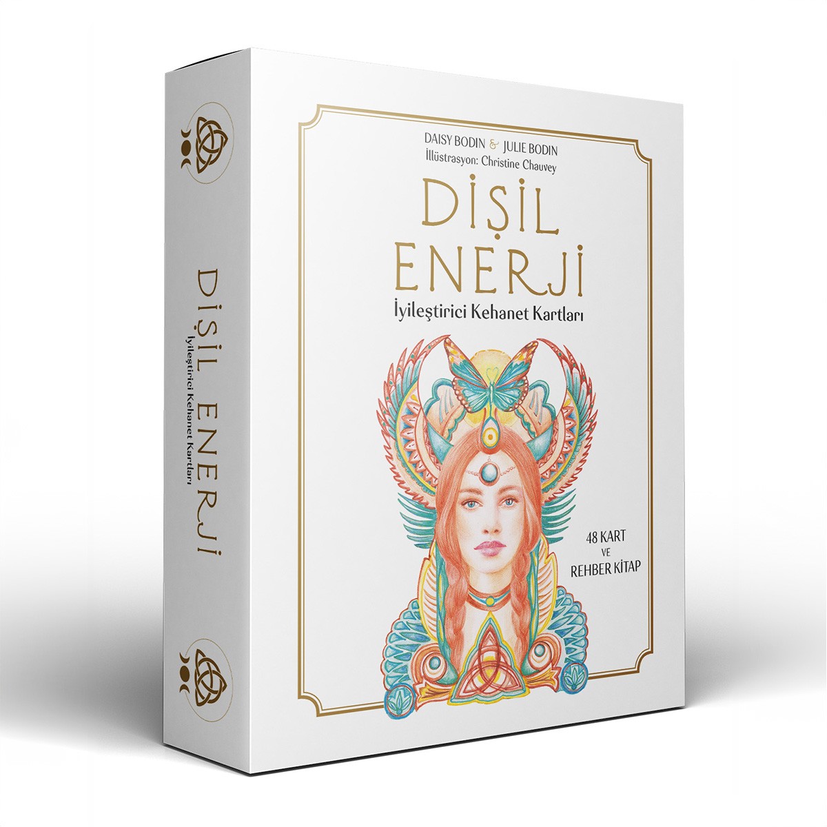 Dişil Enerji İyileştirici Kehanet Kartları - Daisy Bodin, Julie Bodin / 48 Kartlık Deste ve 160 Sayfa Rehber Kitap