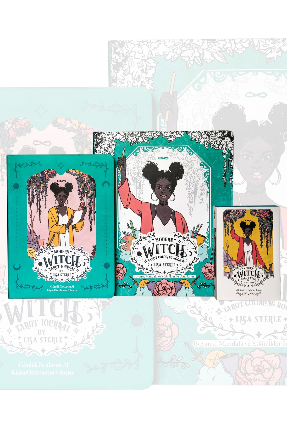 Modern Witch Tarot Seti - Deste, Rehber Kitap, Boyama Kitabı Ve Ajanda