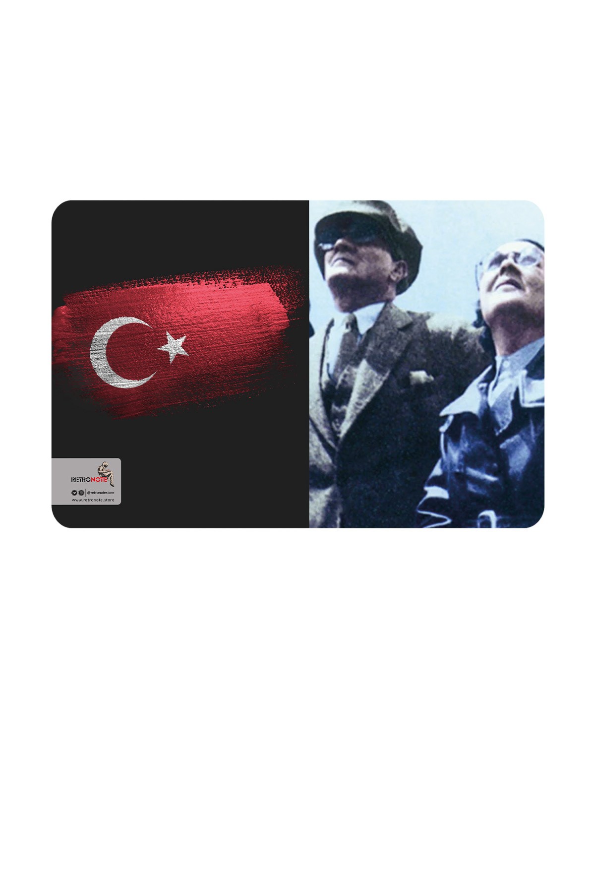 Atatürk Renklendirilmiş Fotoğraflar Defter Seti 2 - Çizgisiz - 64 Sayfa - 10,5x14cm