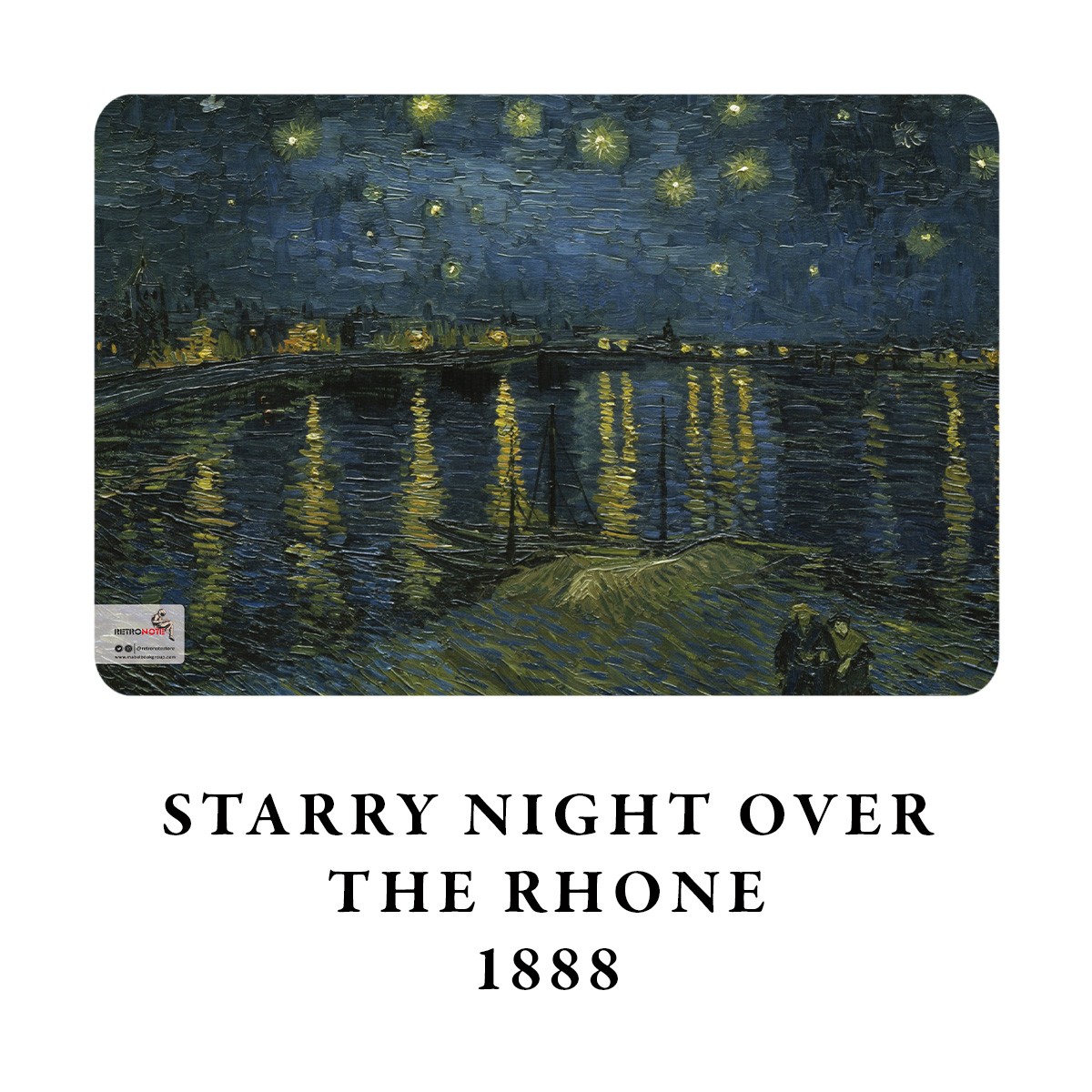 Starry Night Over the Rhone / Van Gogh, 1888 / A4 Defter -2