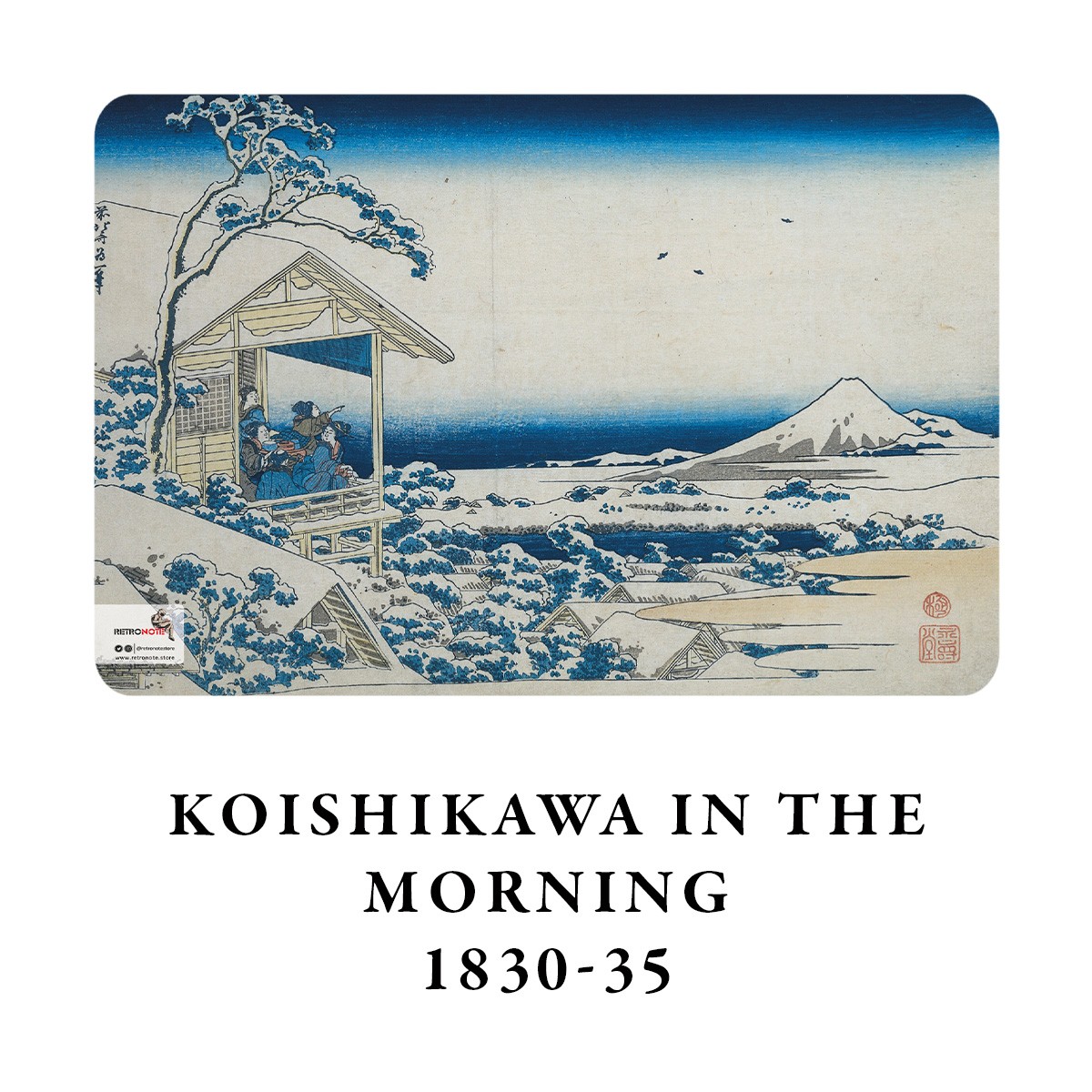 Mount Fuji Series III - A6 / Hokusai Dörtlü Defter Seti III