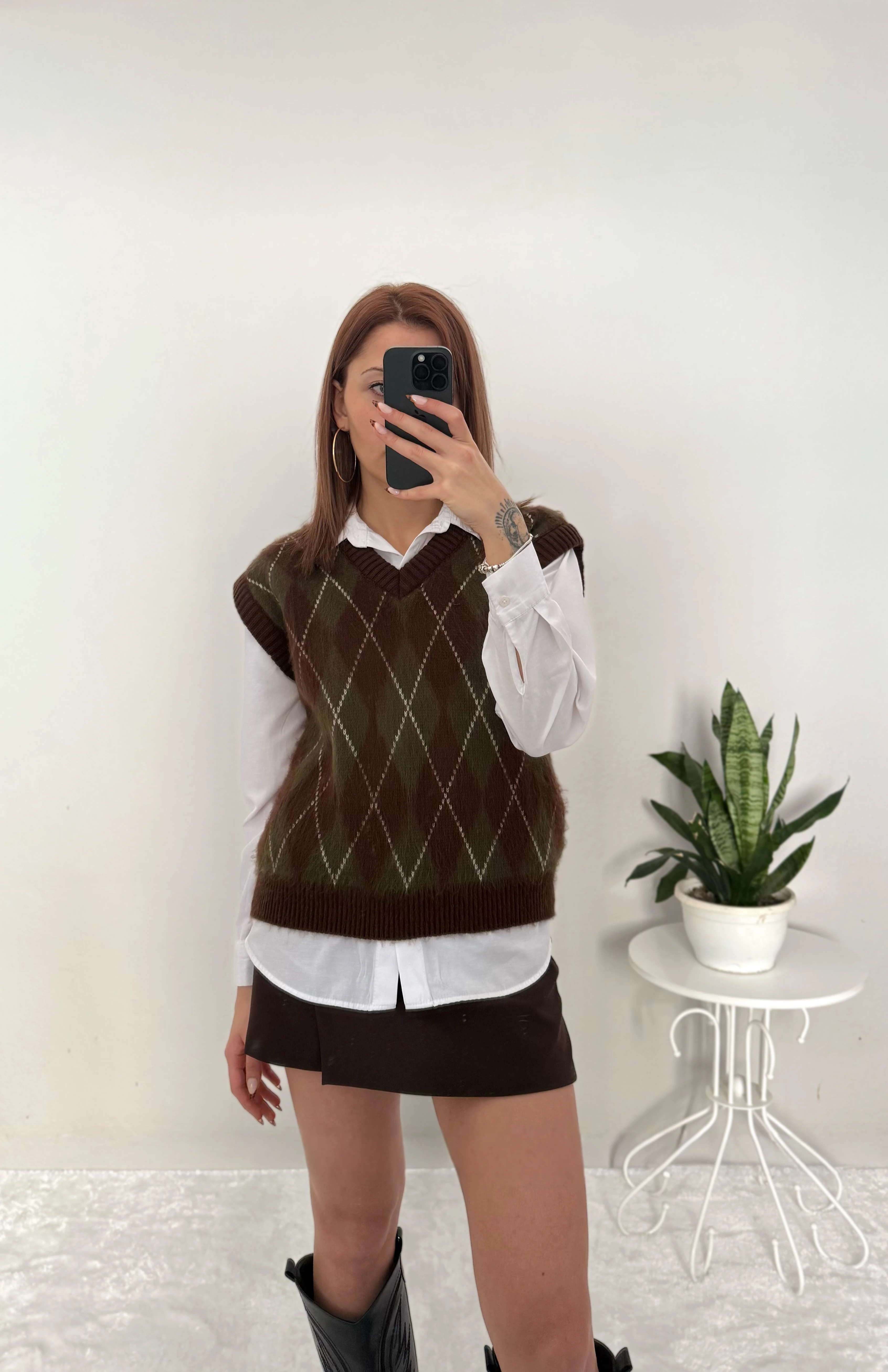 Tendresse Kadın Yumuşak Dokulu Baklava Desenli Süveter - yeşil