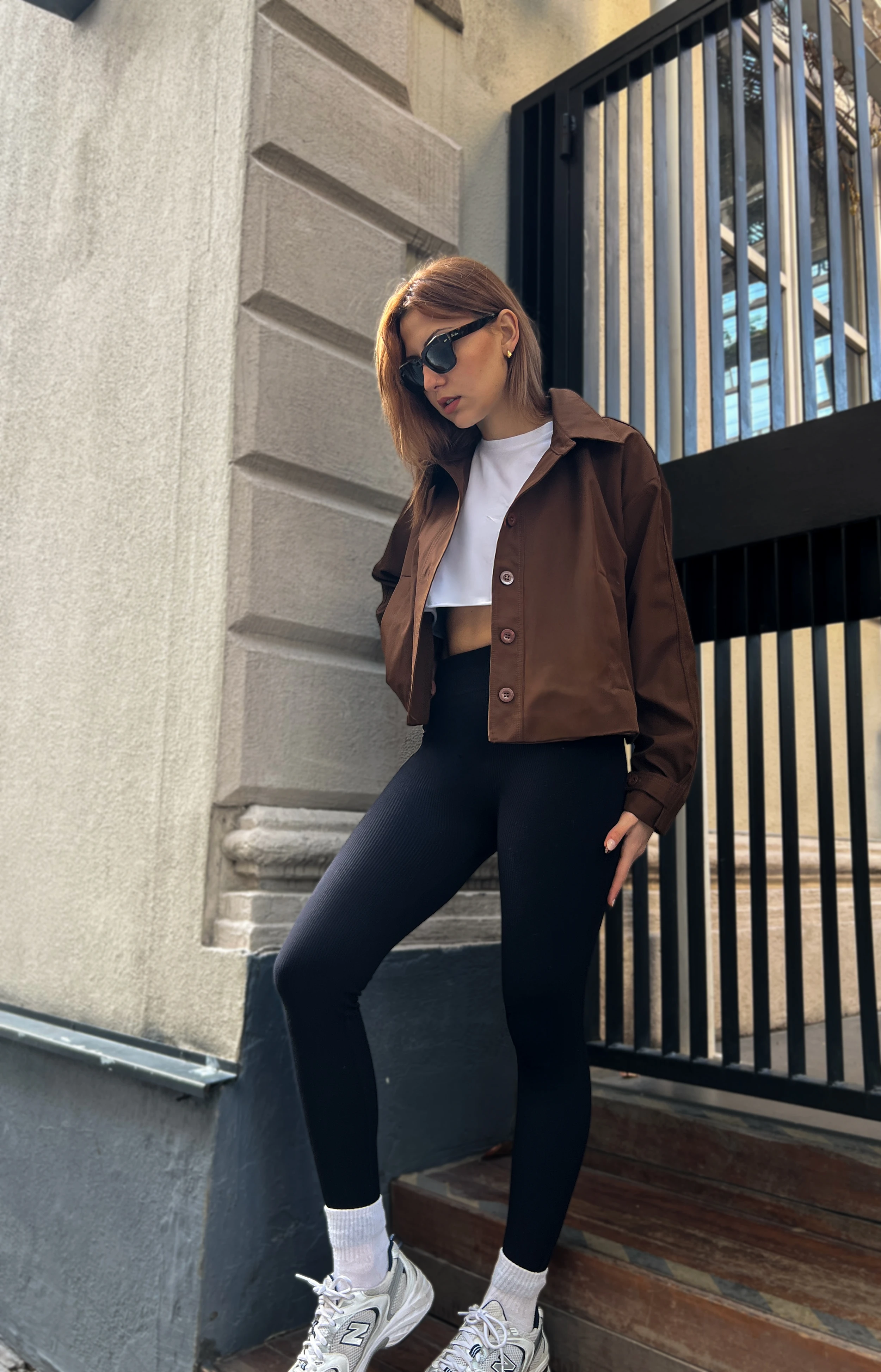 Le Classique Kadın Kısa Suya Dayanıklı Rahat Kesim Günlük Ceket - kahverengi