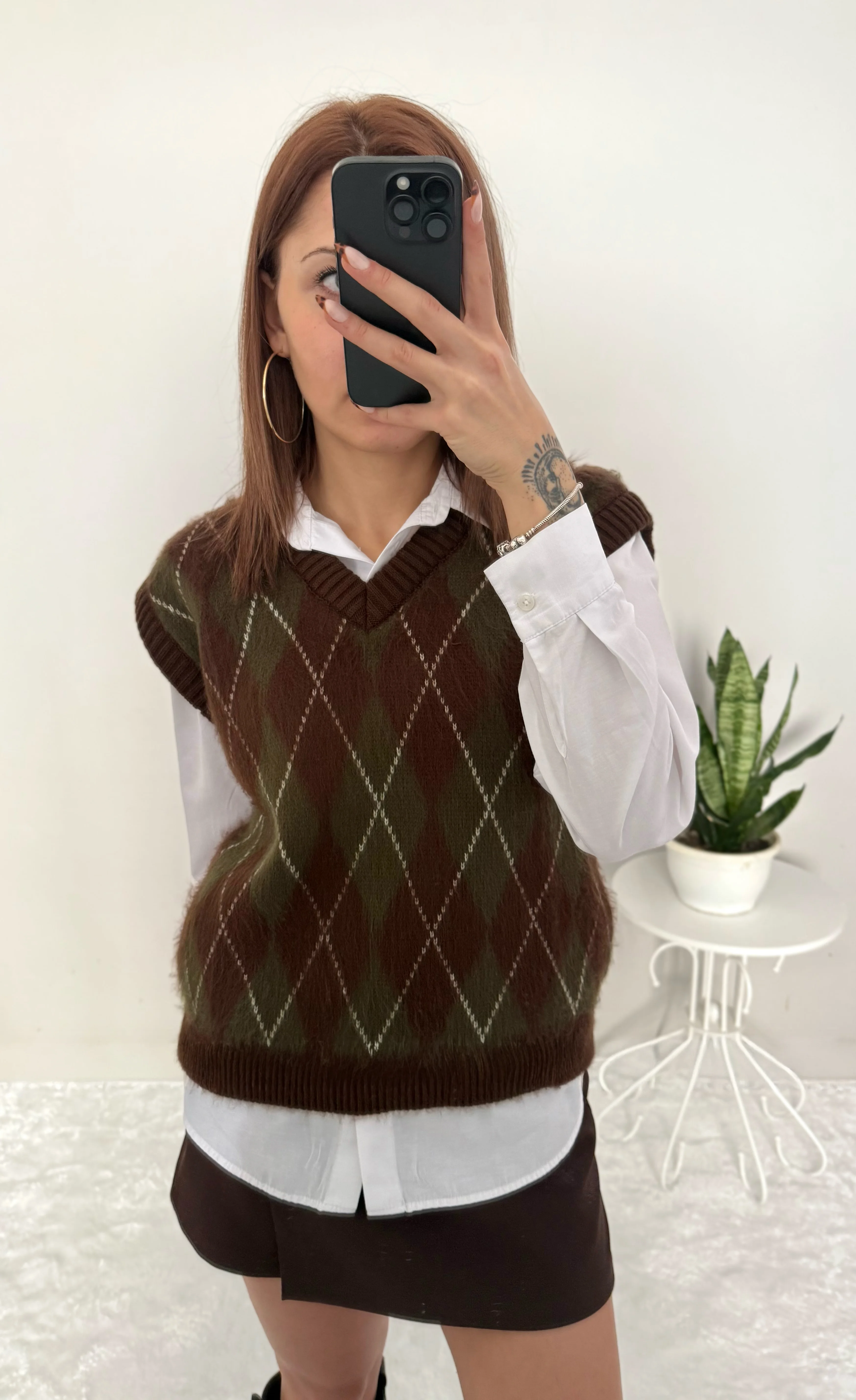 Tendresse Kadın Yumuşak Dokulu Baklava Desenli Süveter