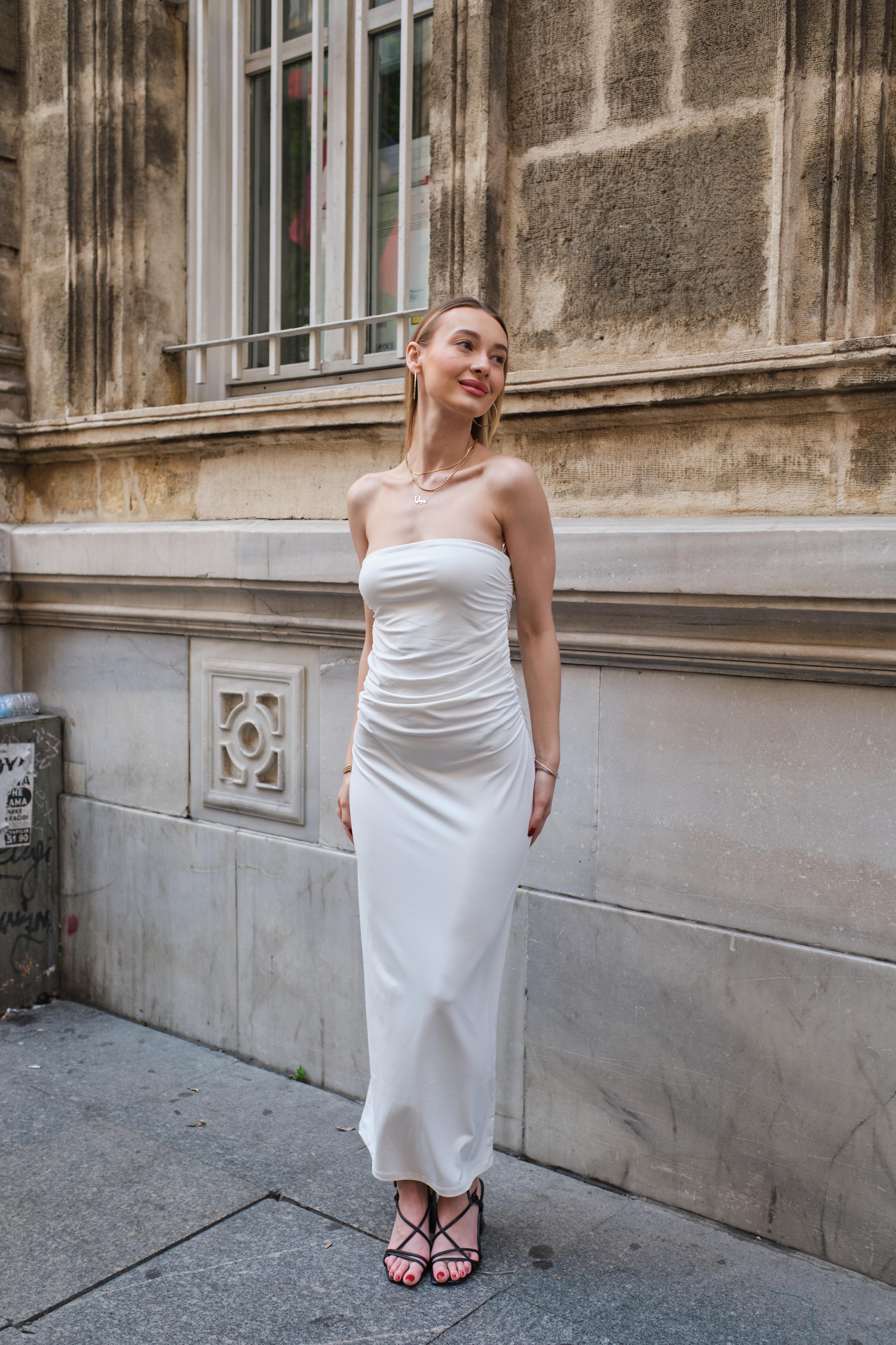 Elegance Pierre Straplez Elbise