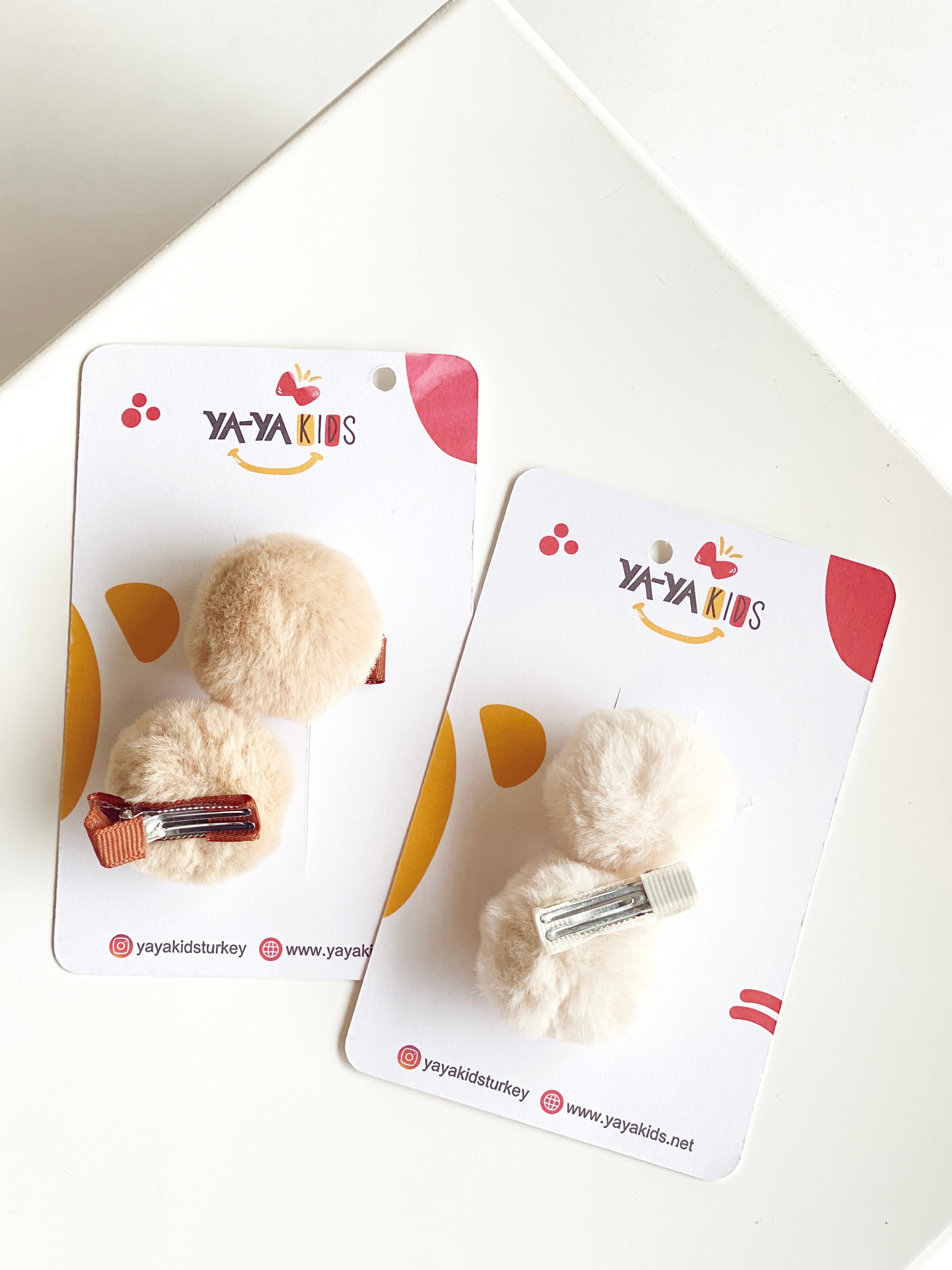 Peluş Ponpon Detay 2’li Pens Toka
