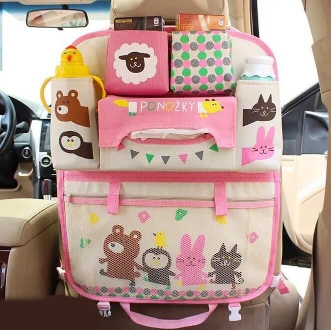 Pembe Ayıcık&Kedi Temalı Araç İçi Düzenleyici