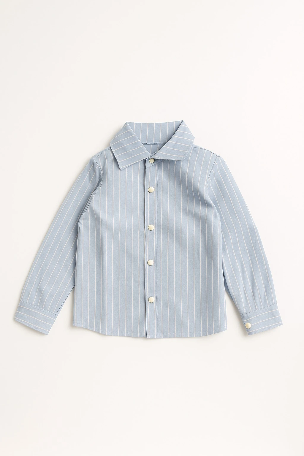 Erkek Çocuk Çizgili Çıtçıtlı Gömlek