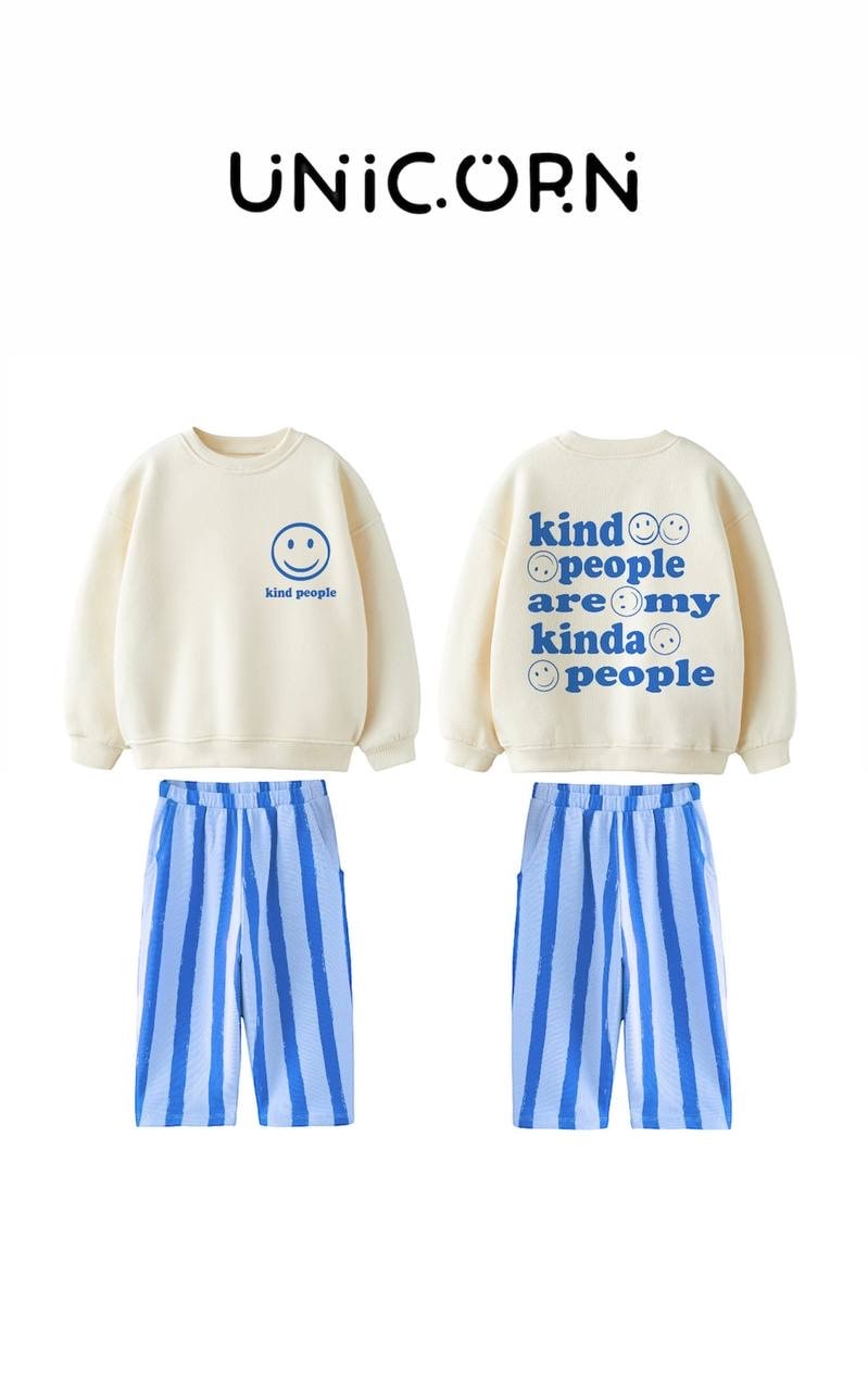 Erkek Bebek Kind People Çizgi Detay Alt Üst Takım 