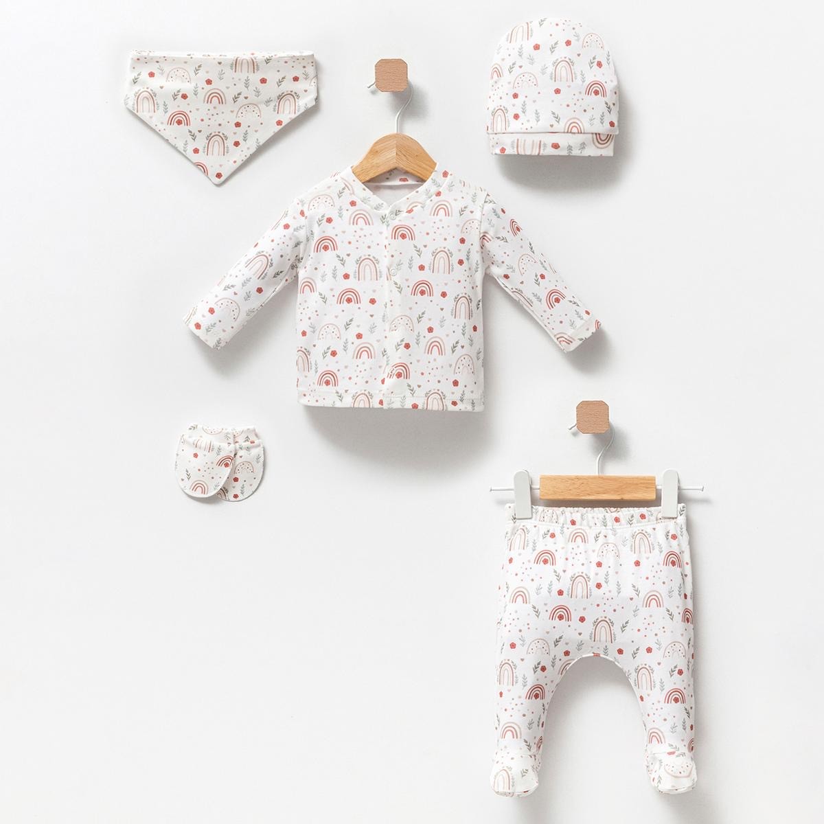 Unisex Yenidoğan 5’li Bebek Set - Makrome