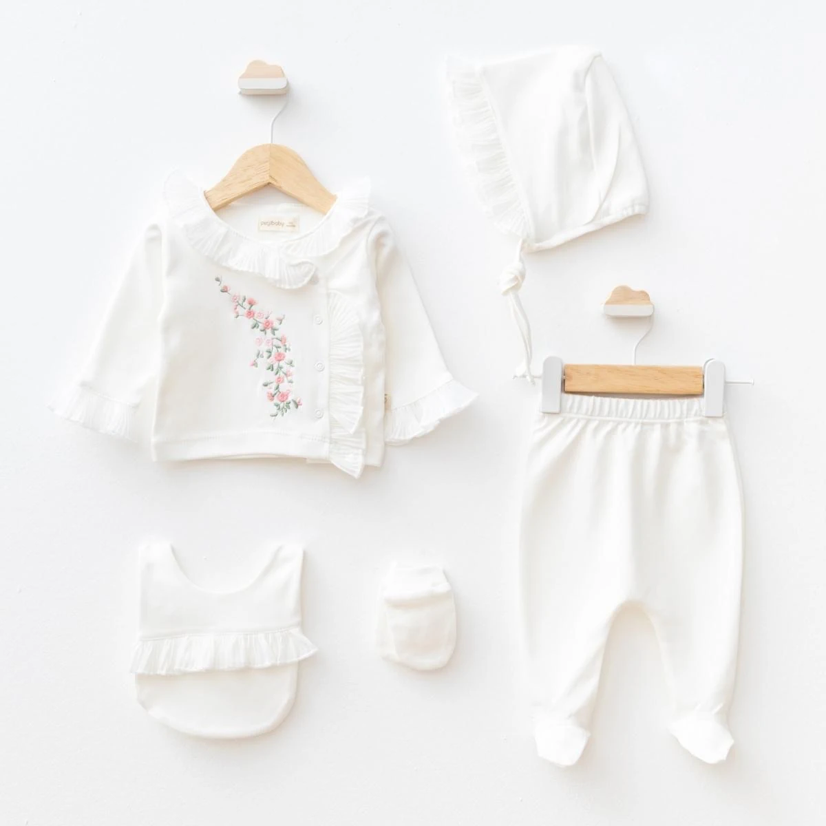 Kız Bebek Pliseli 5 li Set 