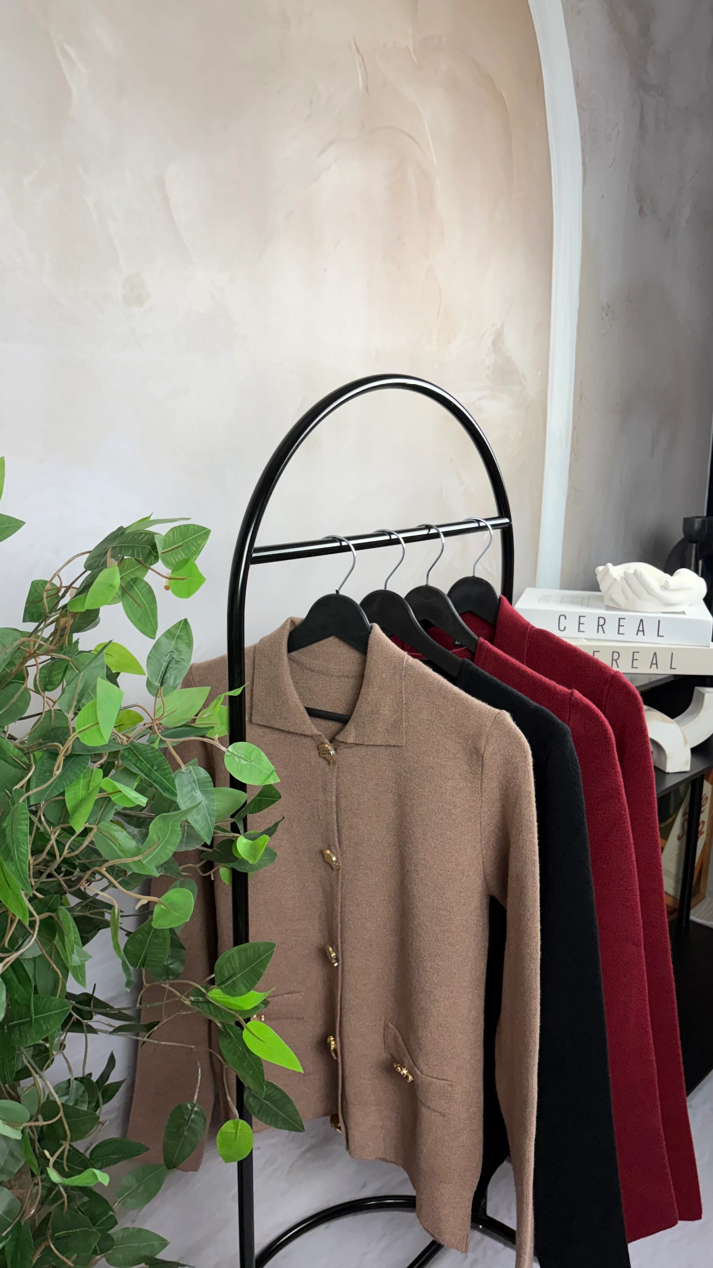 Düğmeli Triko Hırka