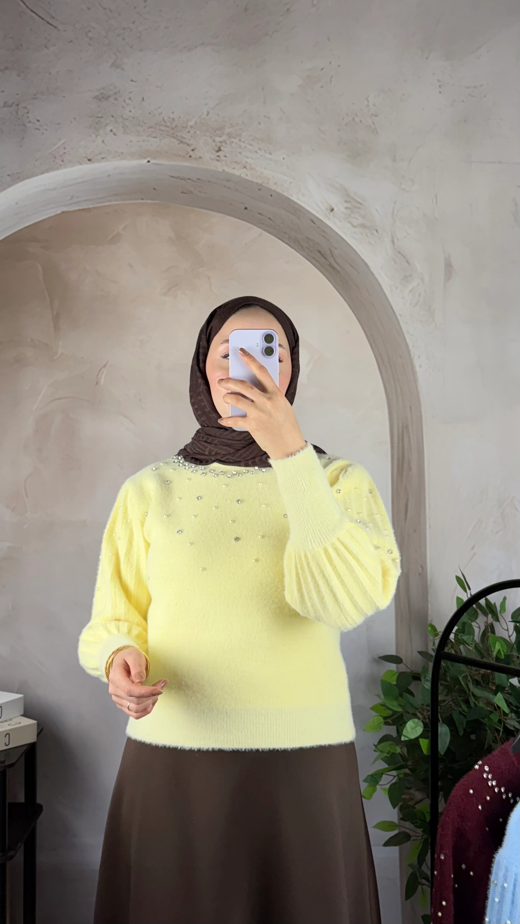 Taş İşlemeli Yumoş Kazak