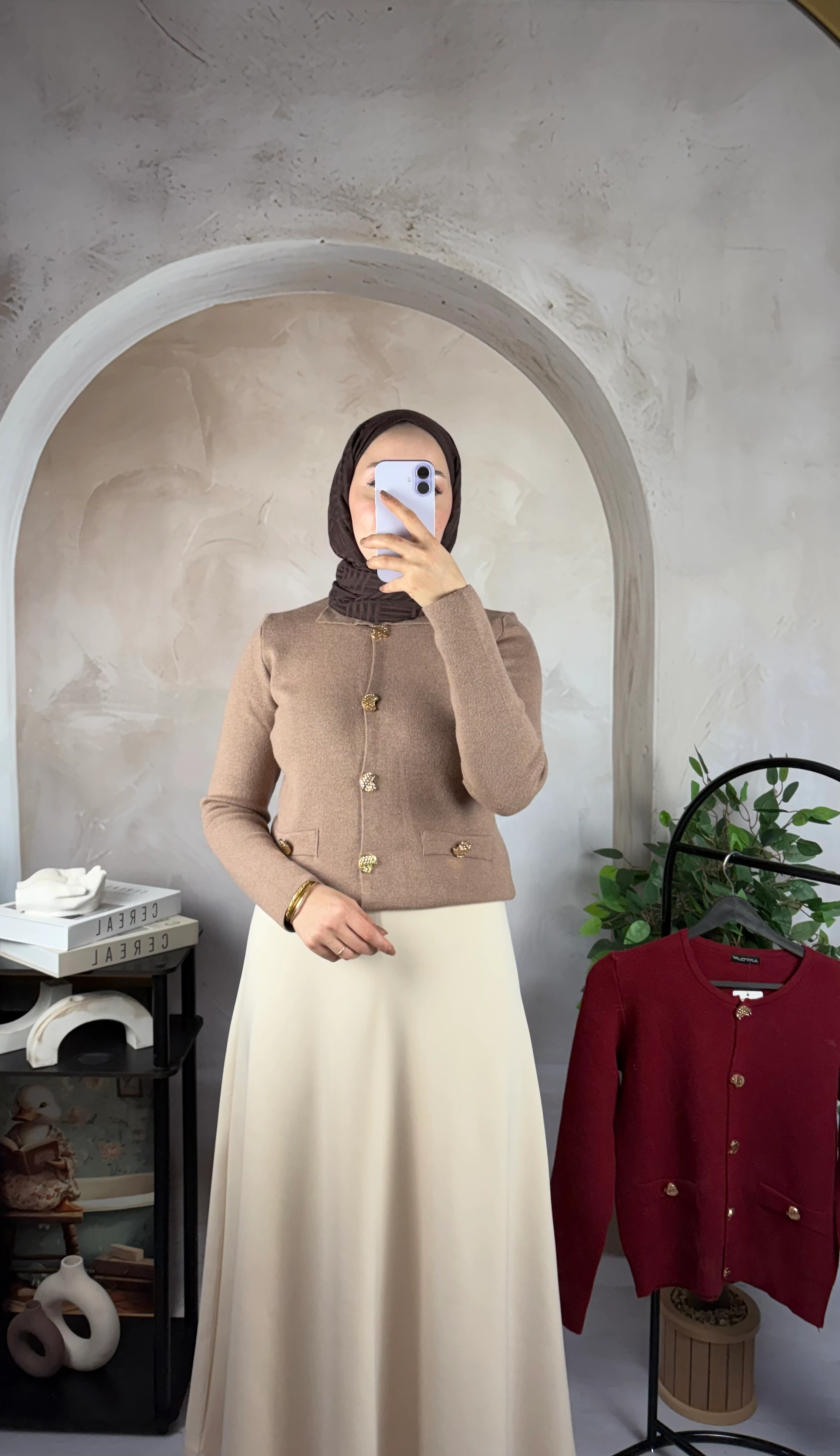 Düğmeli Triko Hırka