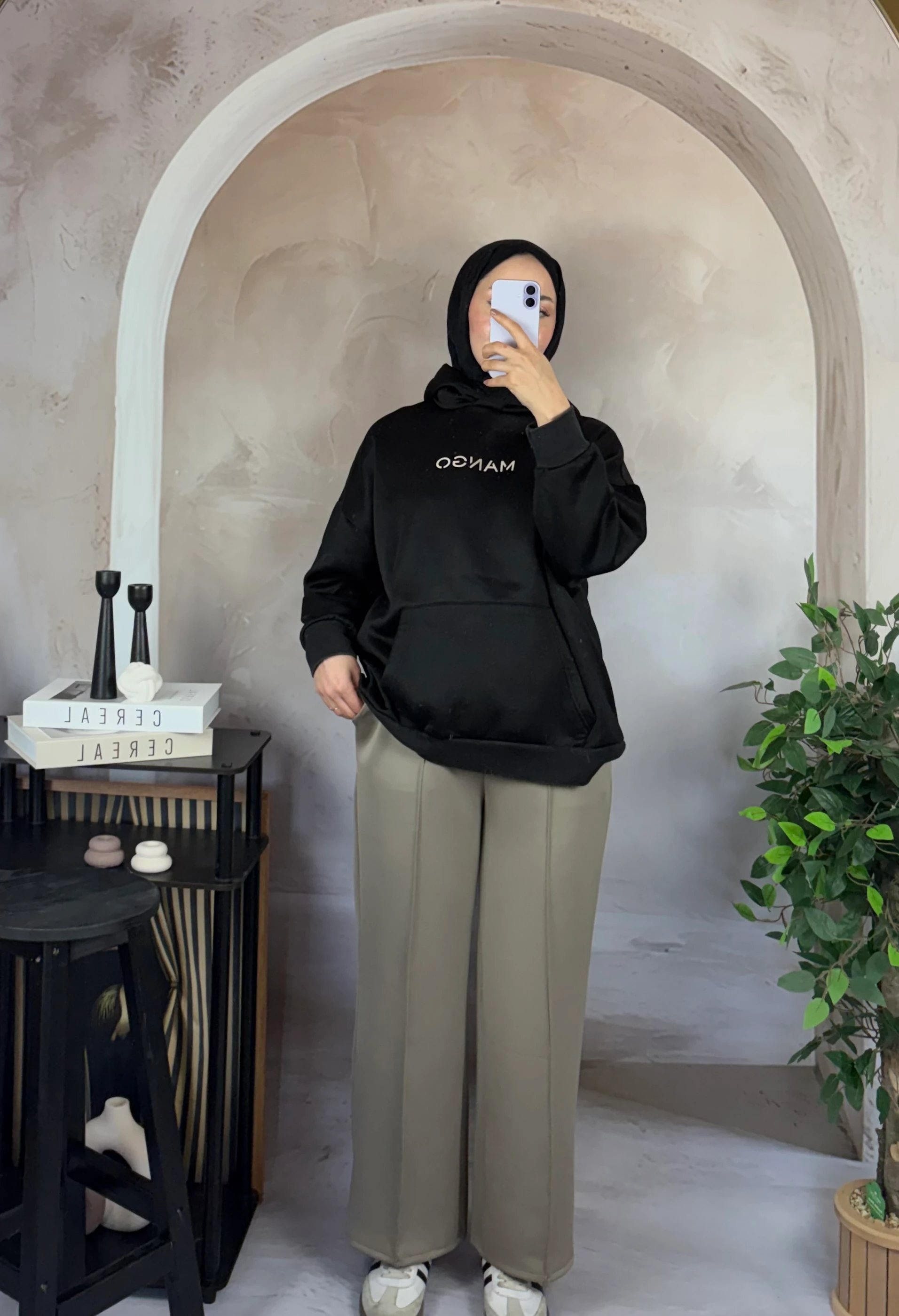 Önü Çımalı Puf Scuba  Premium Beli  Lastikli Cepli  Pantolon