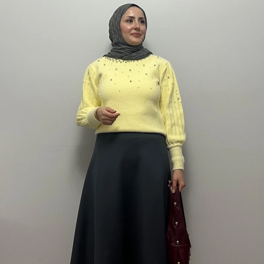 Taş İşlemeli Yumoş Kazak