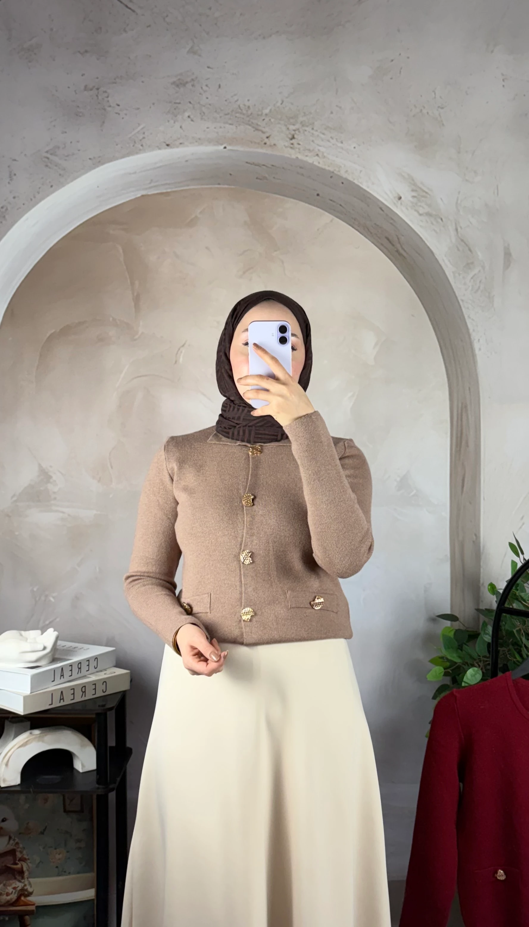 Düğmeli Triko Hırka