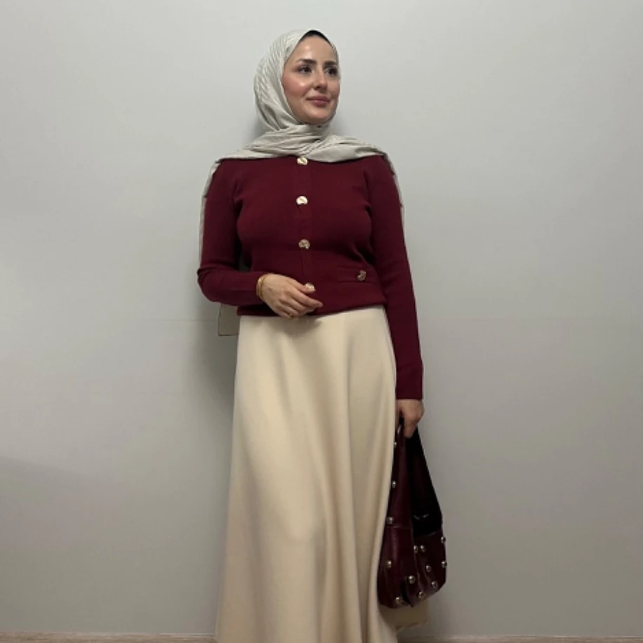 Polo Yaka Düğmeli Triko Hırka