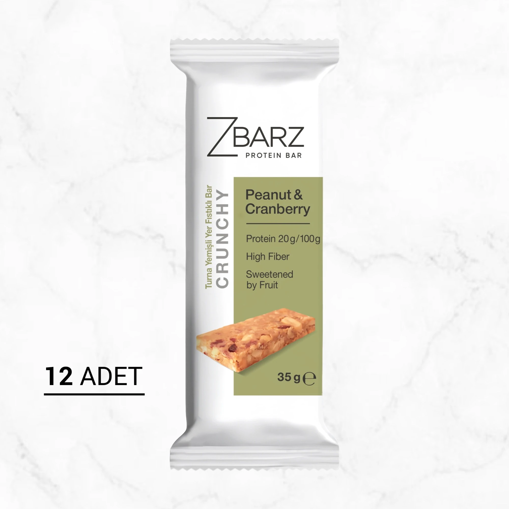 Crunchy Turna Yemişli Yer Fıstıklı Proteinli Bar