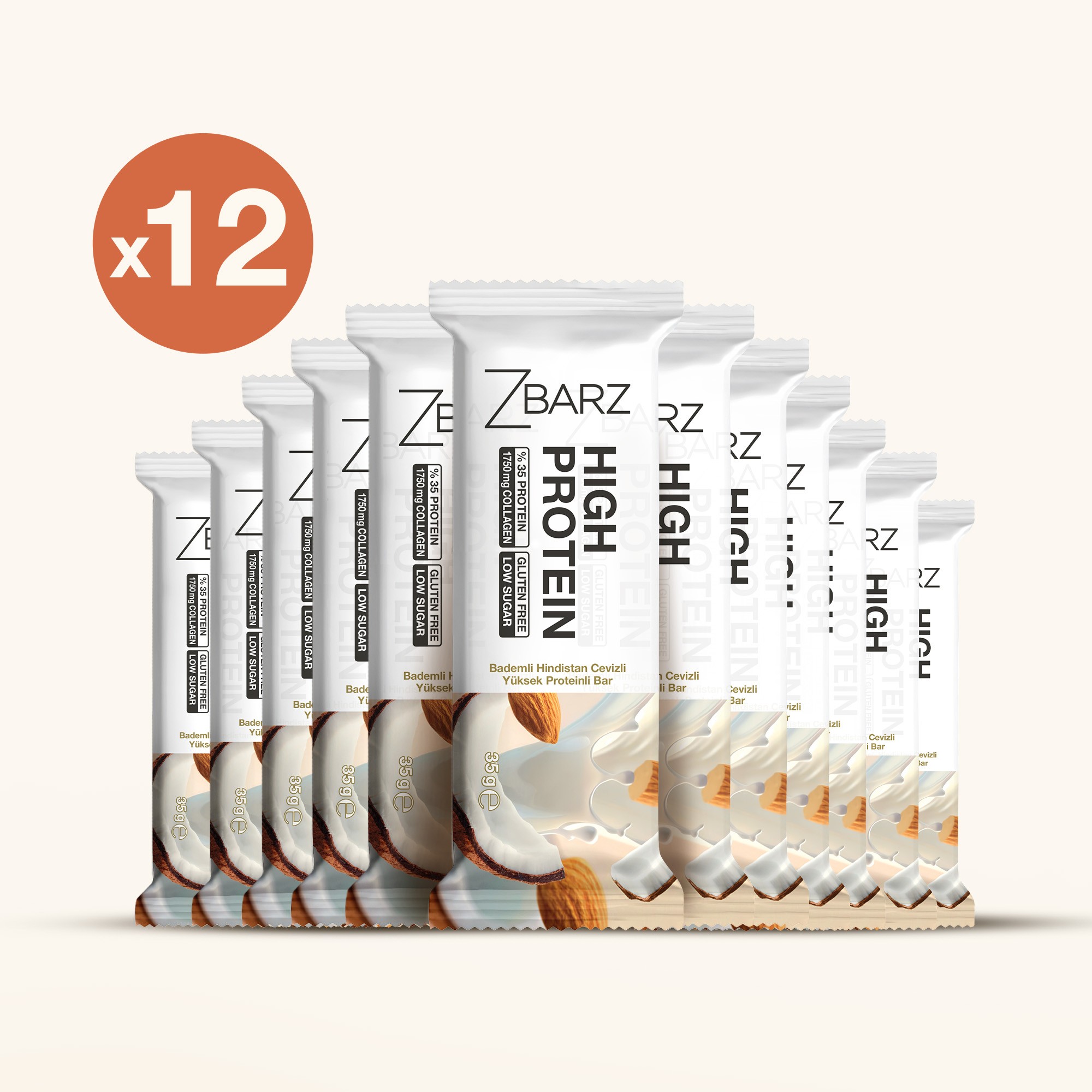 Bademli Hindistan cevizli Yüksek Proteinli Bar