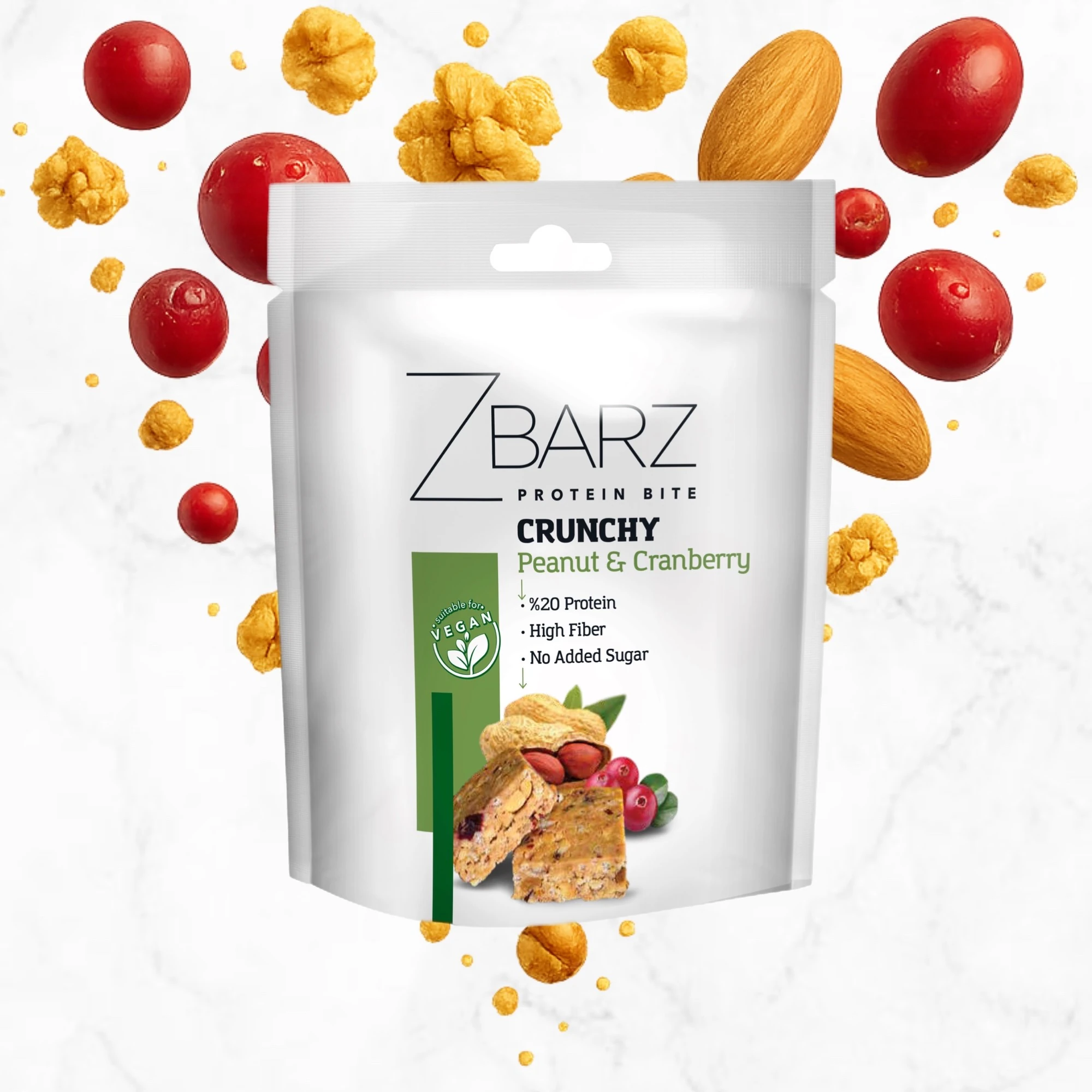 Crunchy Turna Yemişli Yer Fıstıklı Proteinli Bite - 90gr